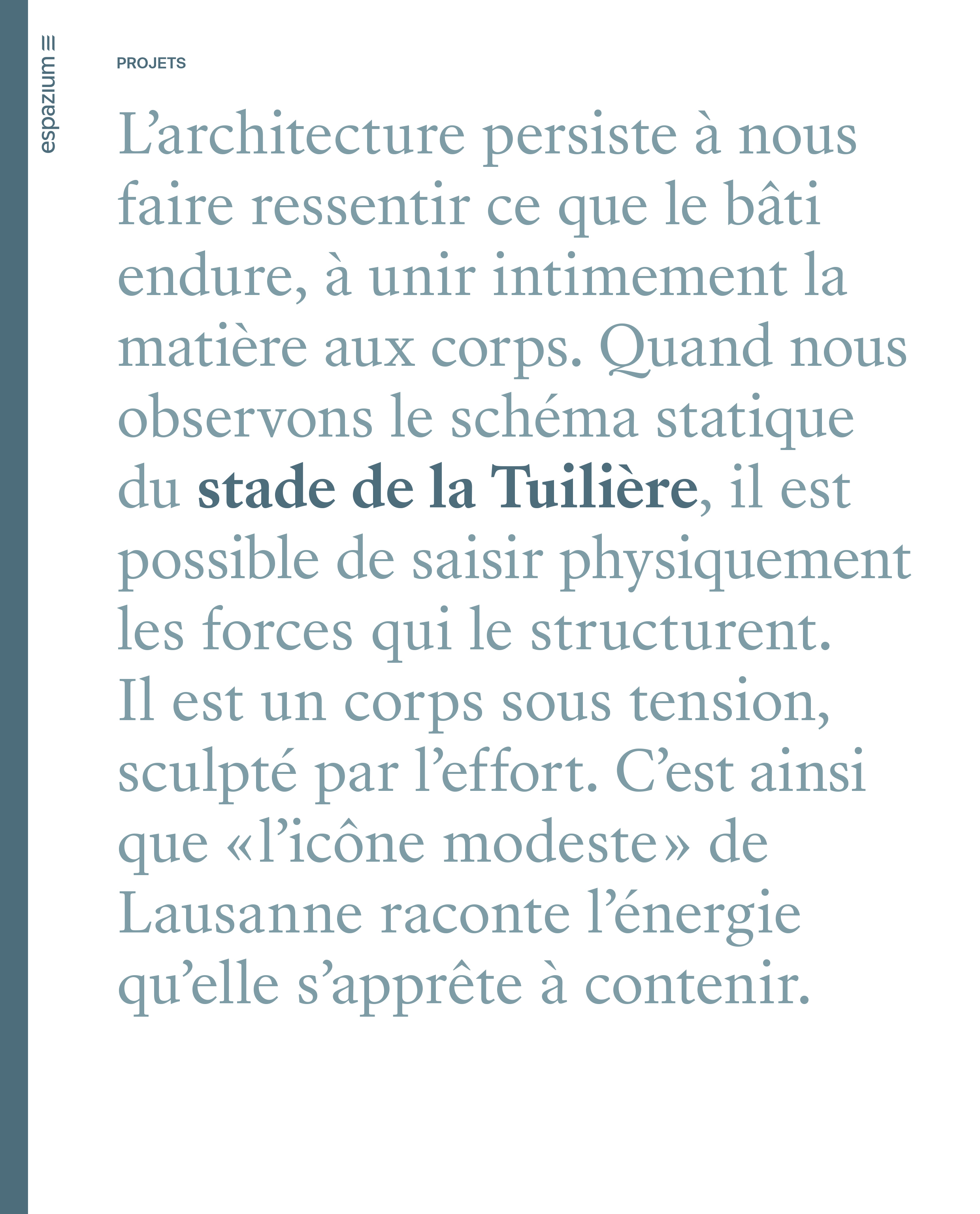 La copertina francese del quaderno «Stade de la Tuilière»…