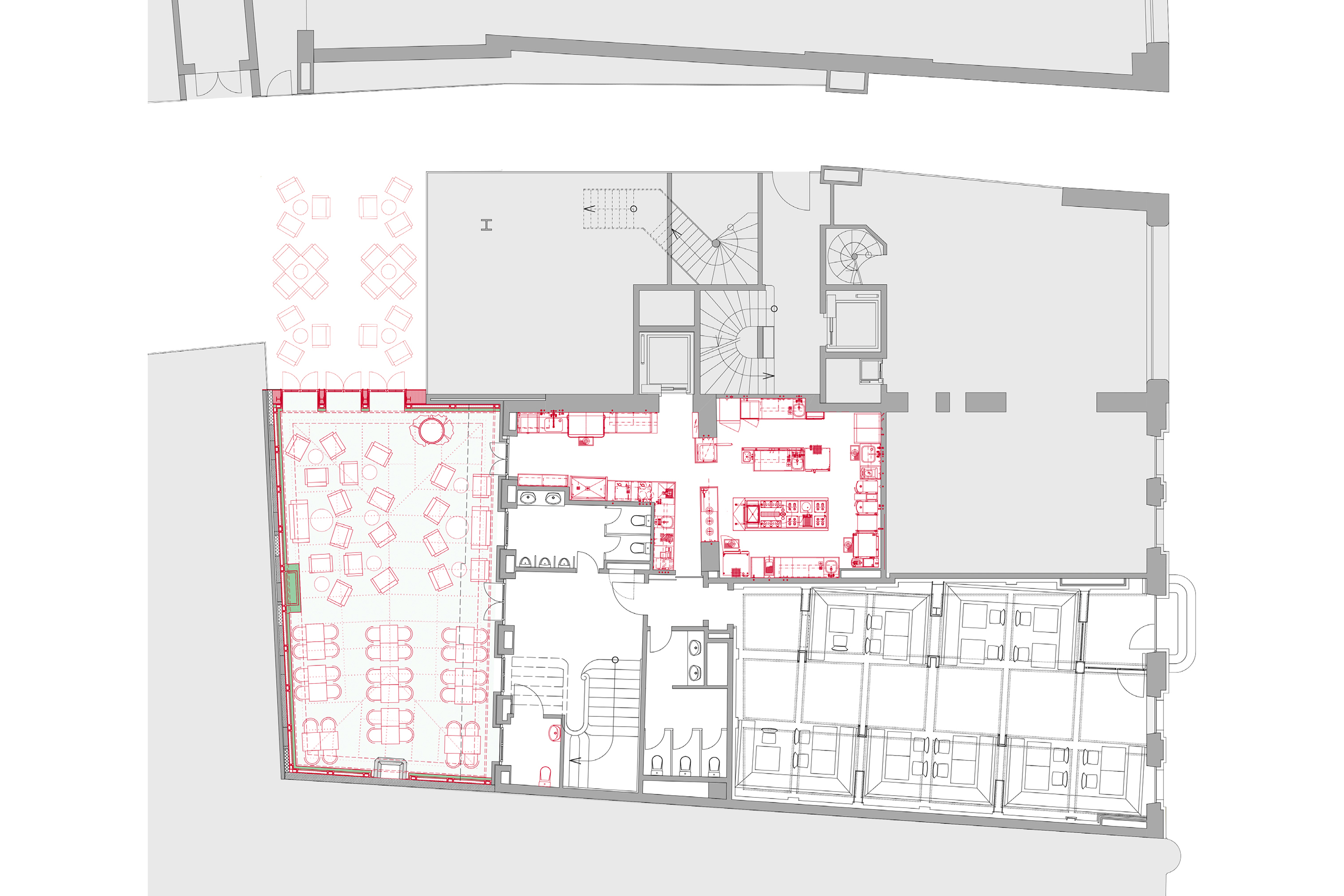 Hofcafe-Aeusserer Stand_Grundriss