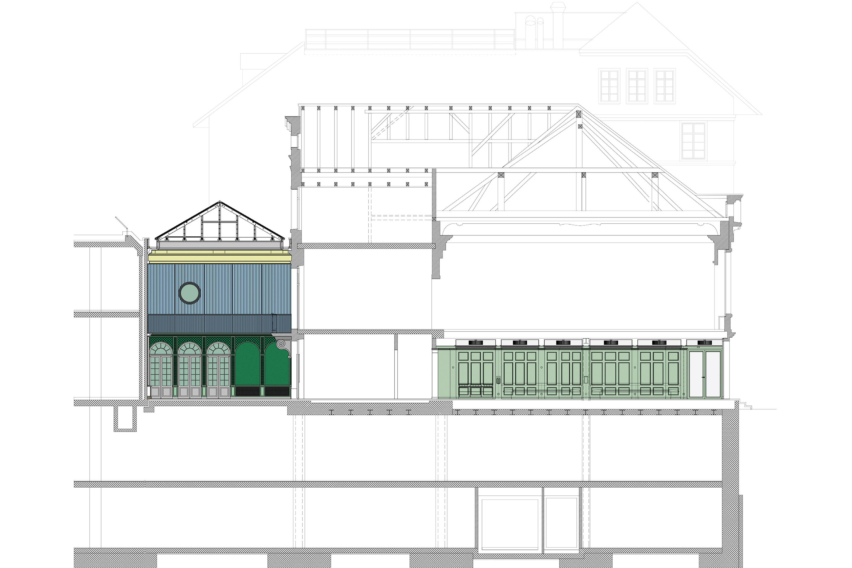 Hofcafe-Aeusserer Stand_Schnitt