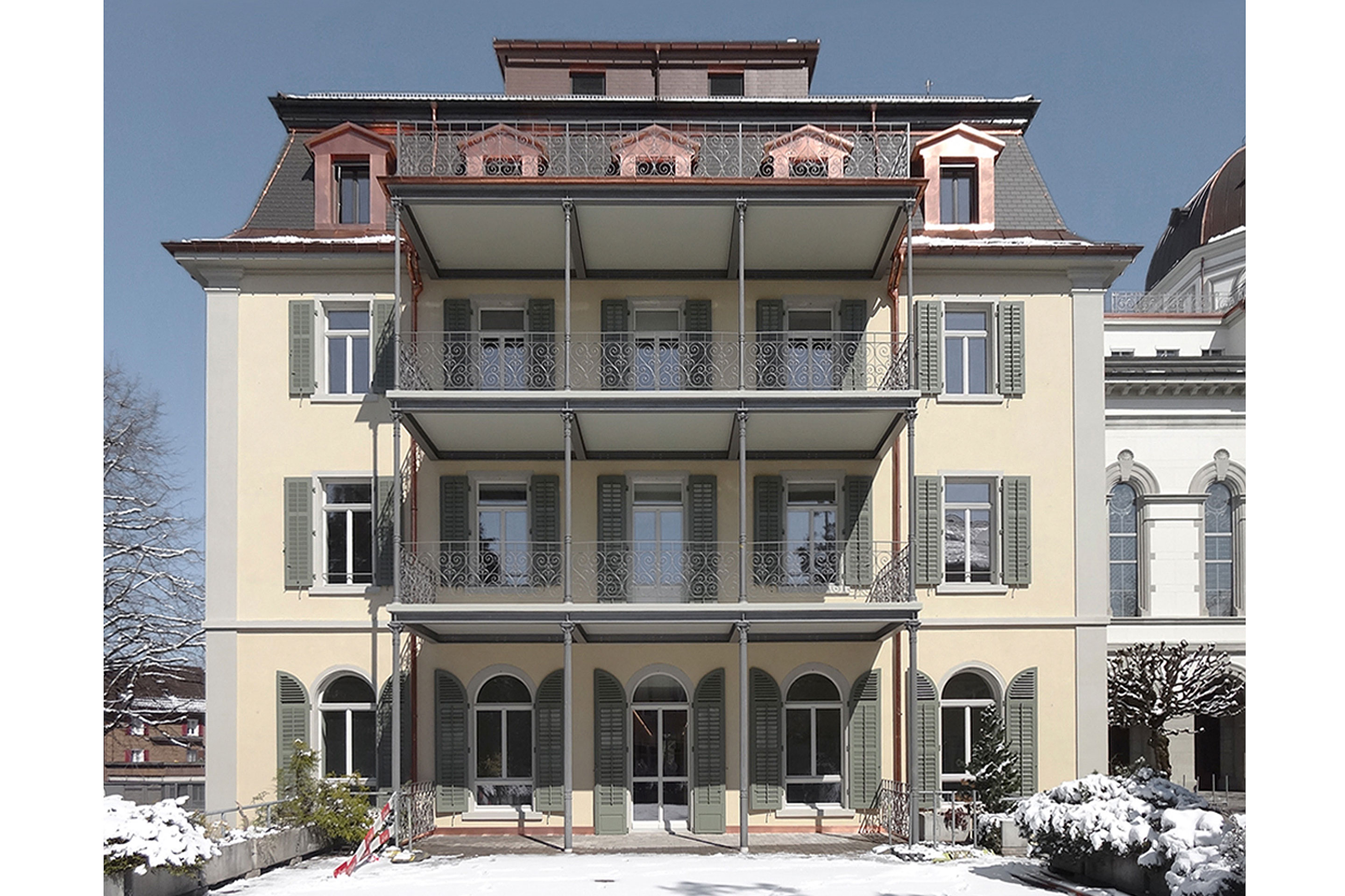 Kloster_Menzingen_Westtrakt_Südfassade