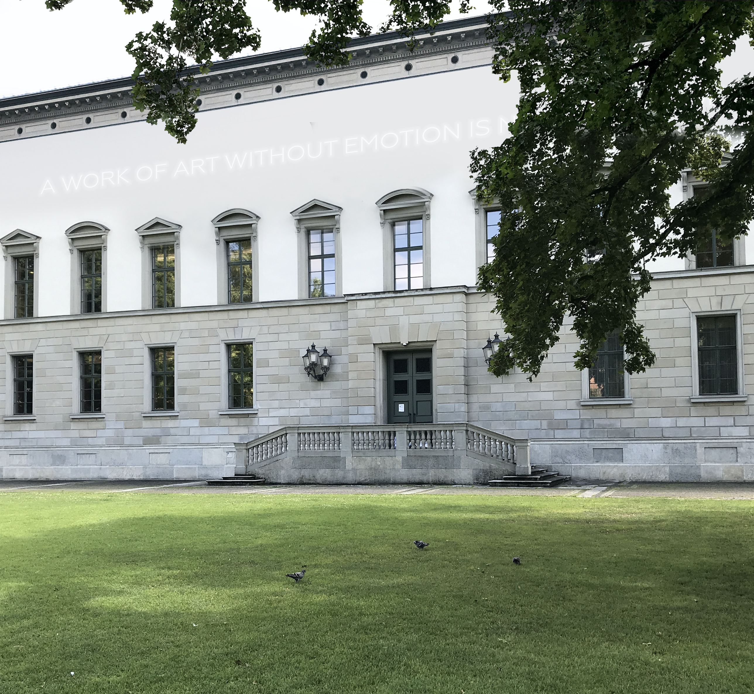 Concours en procédure sélective pour la restructuration de l’entrée du Musée d’art de Winterthur en collaboration avec Guillermo Santomà, 2020: avant l'intervention proposée
