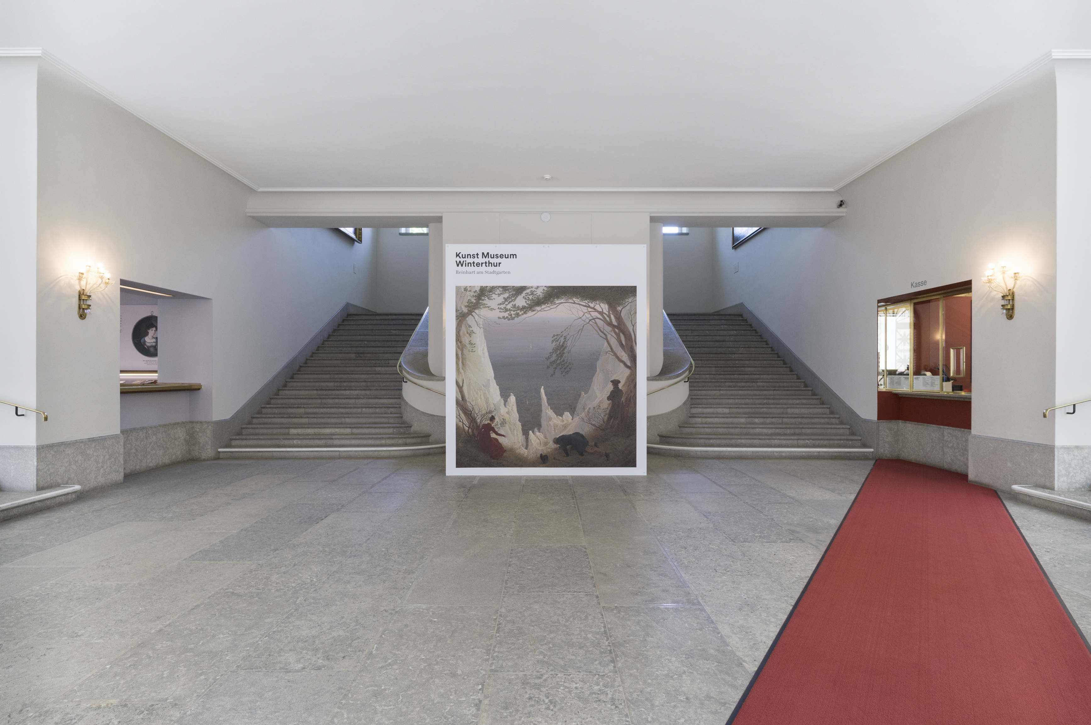 Concours en procédure sélective pour la restructuration de l’entrée du Musée d’art de Winterthur en collaboration avec Guillermo Santomà, 2020: avant l’intervention proposée.