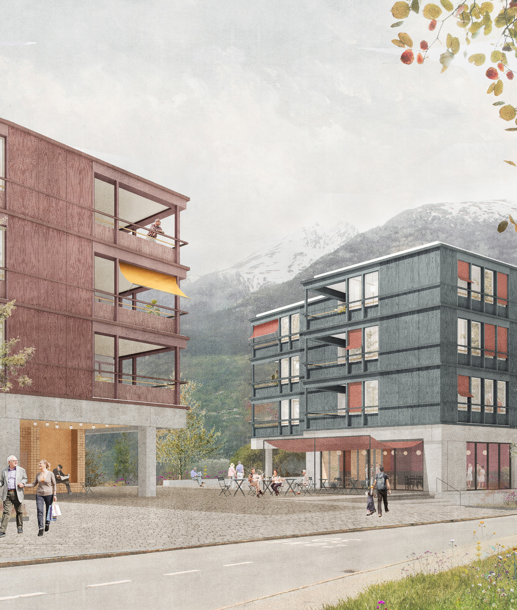 Il progetto di Solanellas Meister Van Noten per un complesso abitativo a Brigerberg