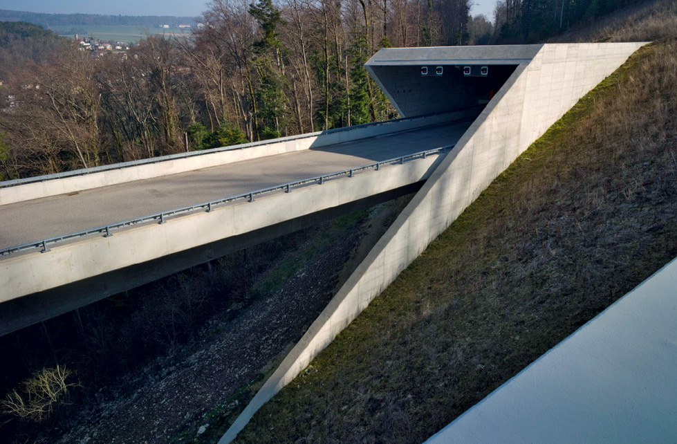 Portale ovest del tunnel di Bois de Montaigre