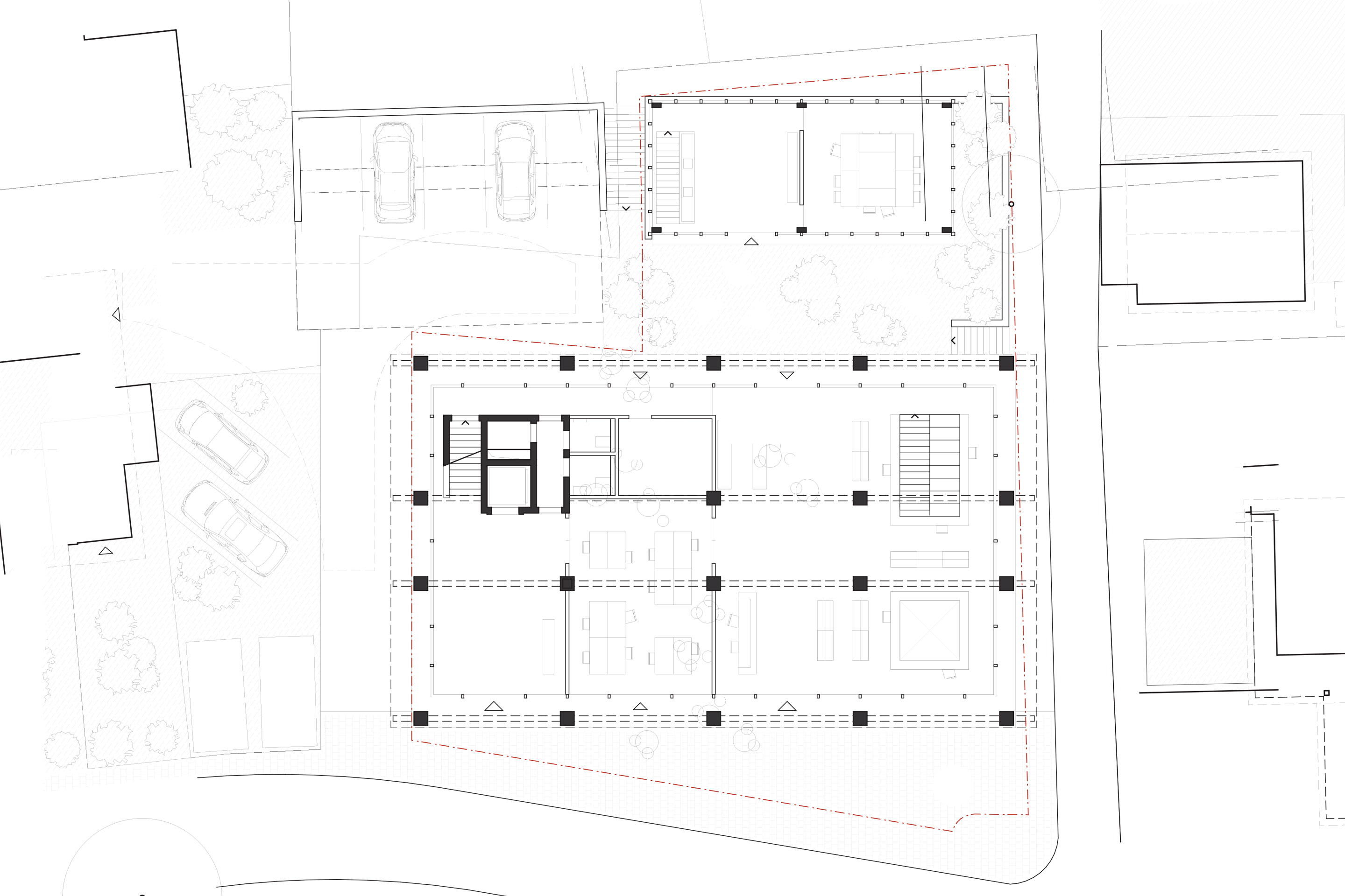 «Staatimdorf», Erdgeschoss.
