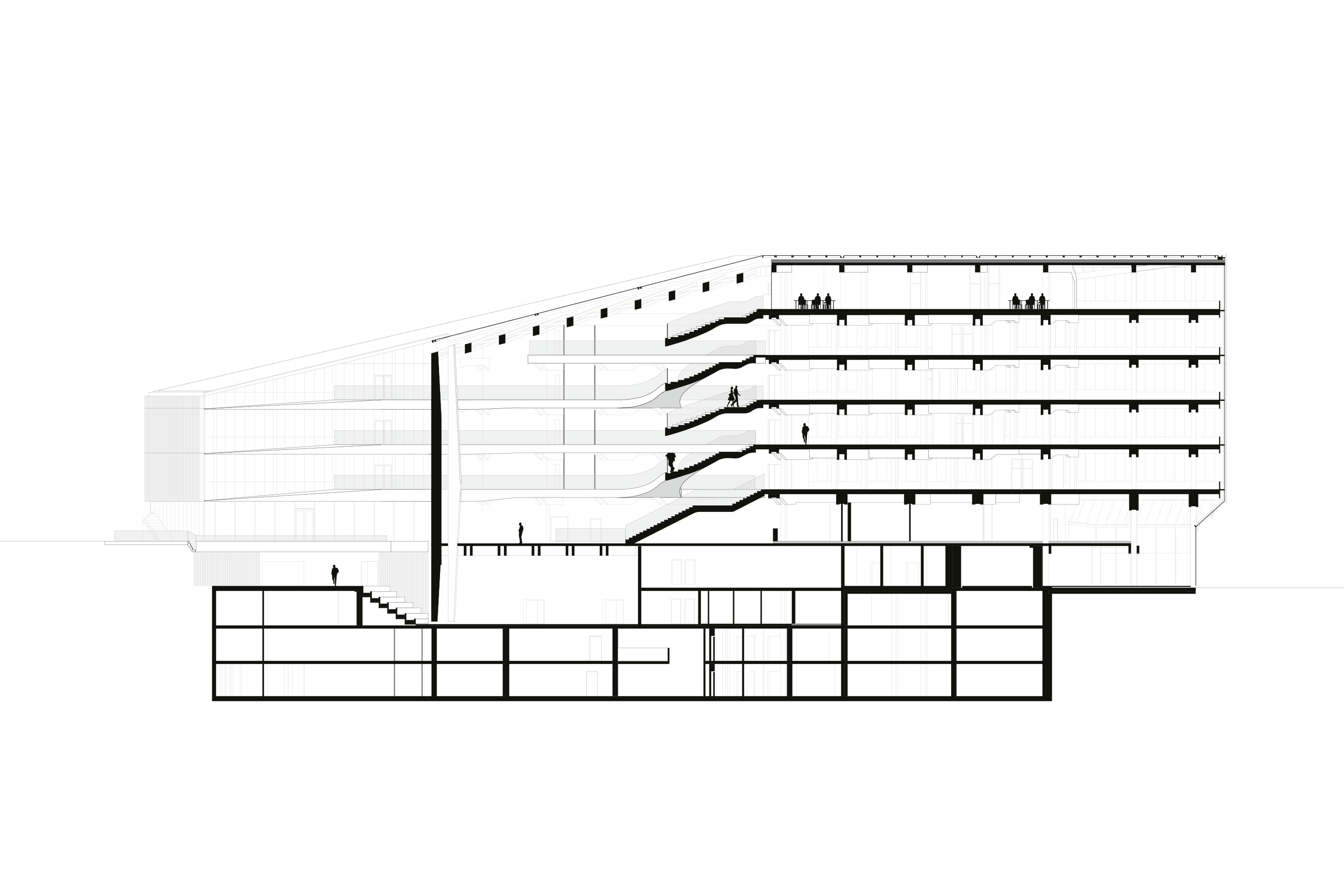 SpareBank-Stavanger-Hermann Blumer-Längsschnitt
