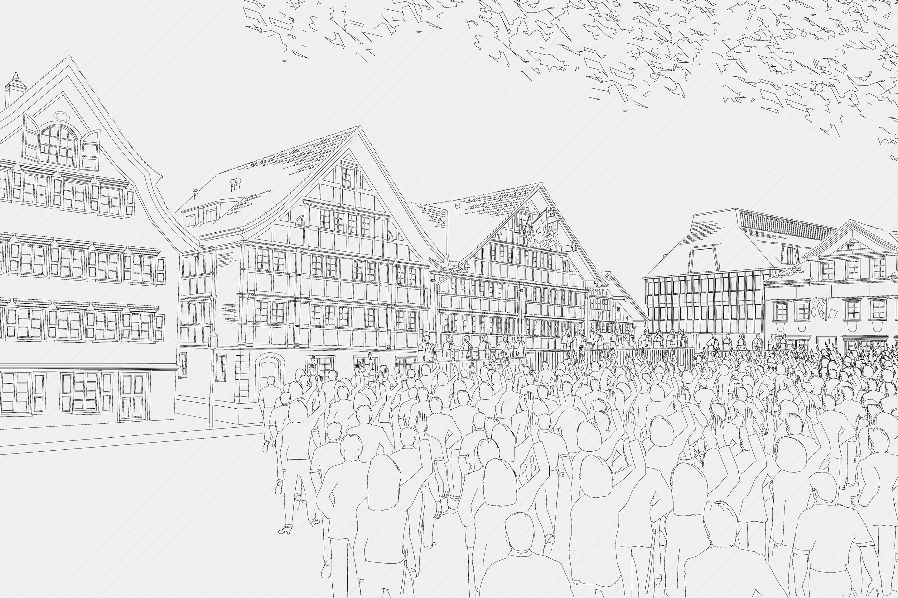 «Staatimdorf» von Thomas K. Keller Architekten aus St. Gallen.