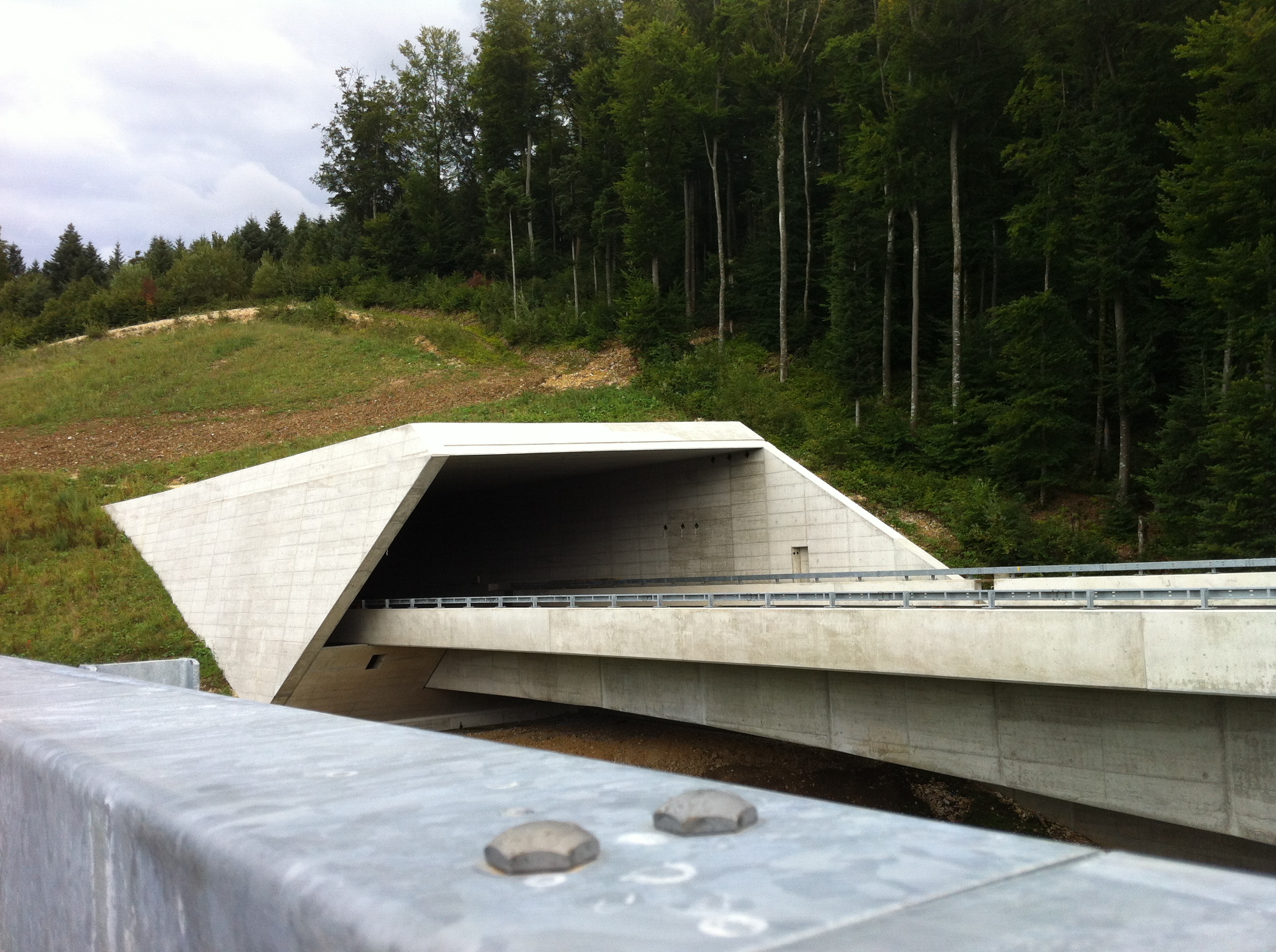 Portale ovest del tunnel di Bois de Montaigre
