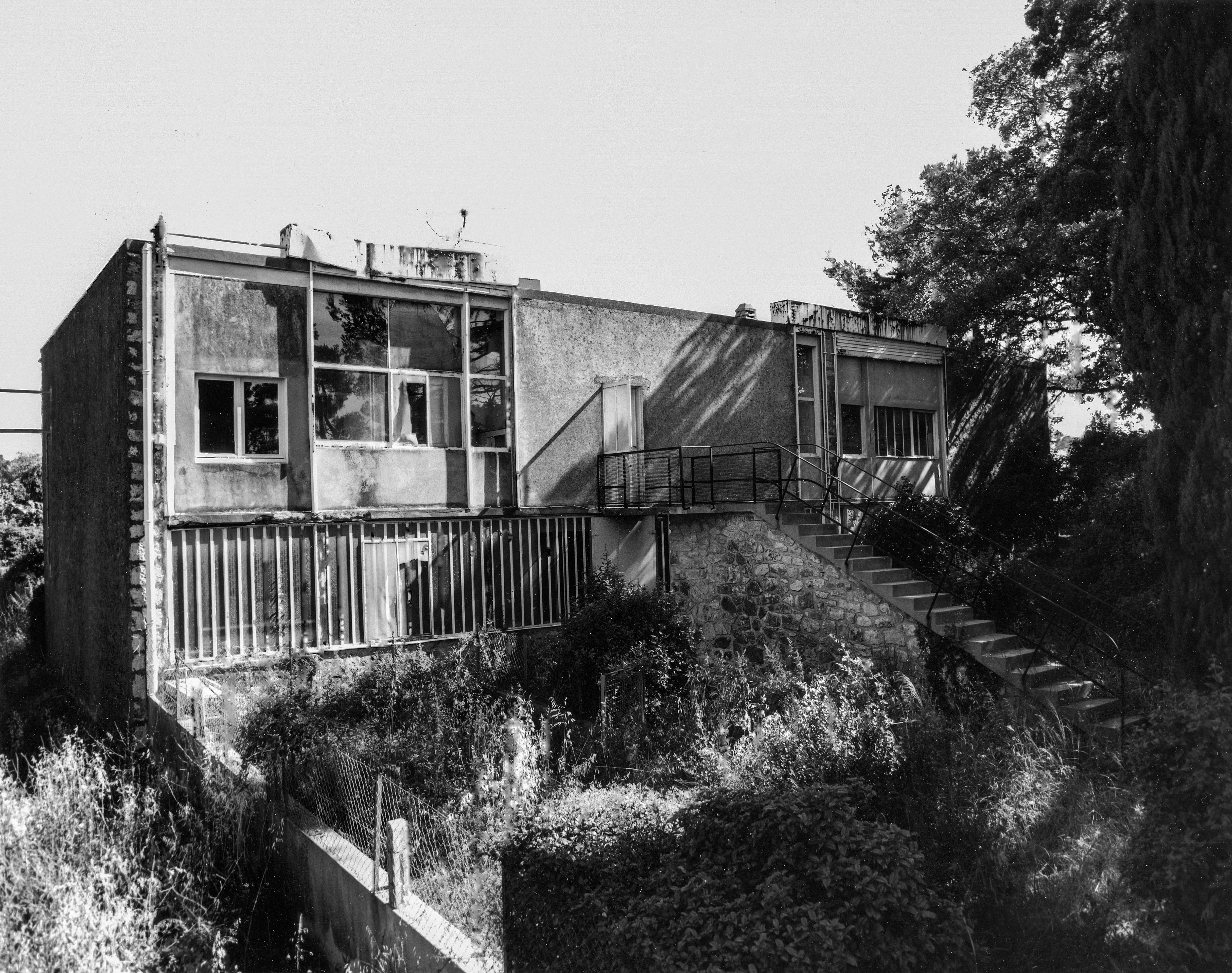 La villa de Mandrot (Le Corbusier arch., 1930) photographiée en 1985 par Matthias Thomann à la demande de Bruno Reichlin.
