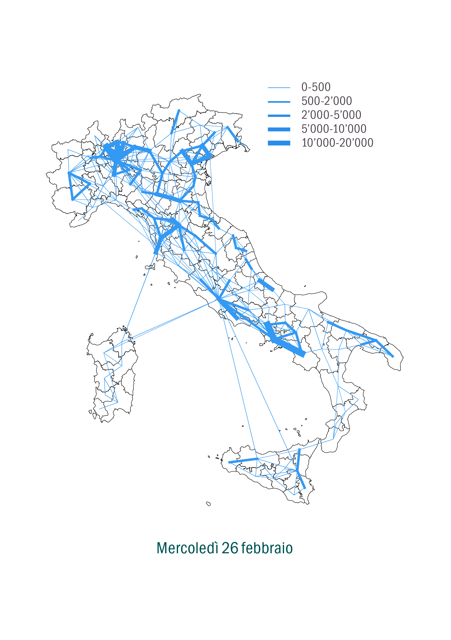 Mobilità interprovinciale in Italia a cavallo del lockdown (febbraio-marzo 2020)