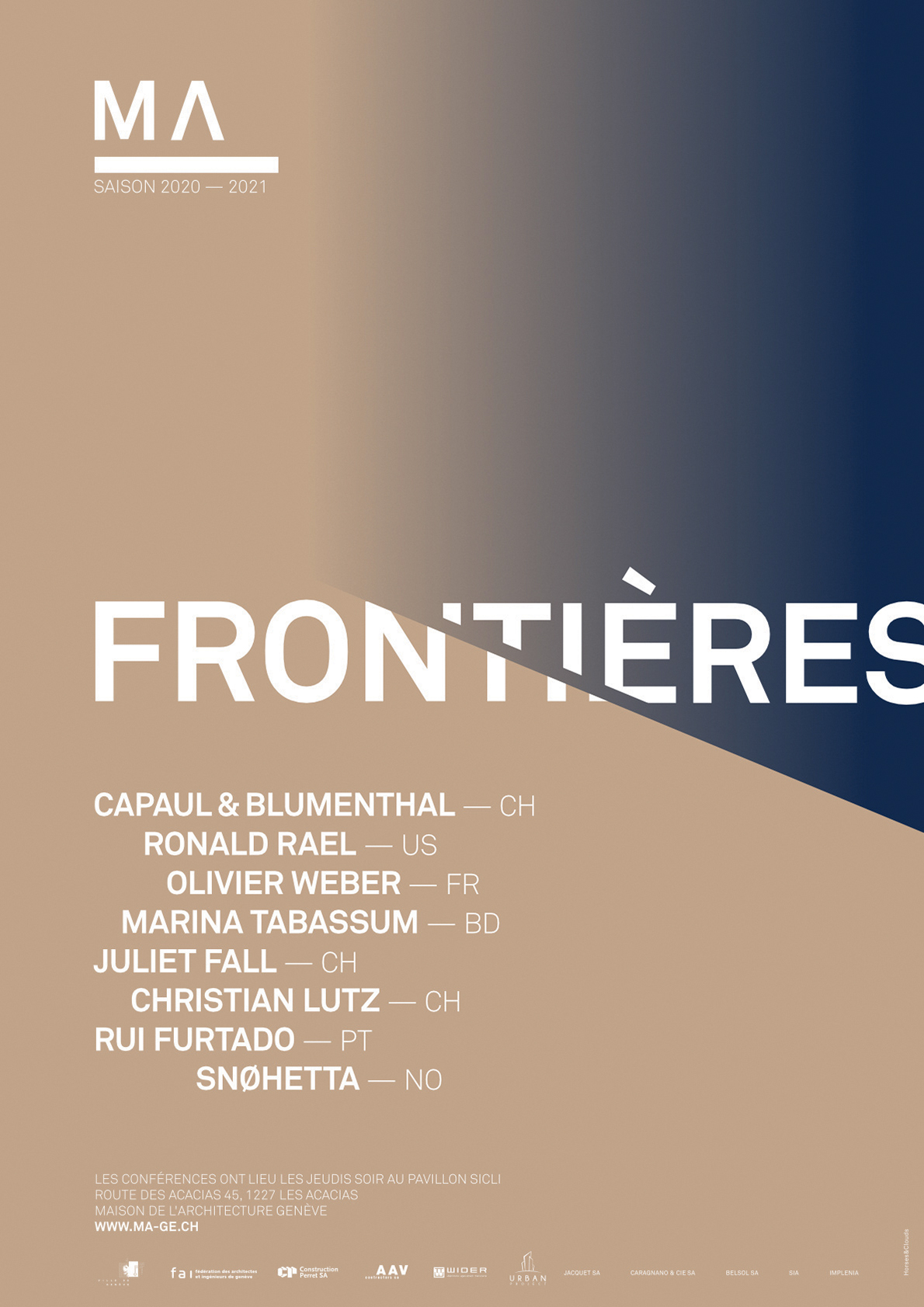 Programme de la Maison de l'architecture à Genève