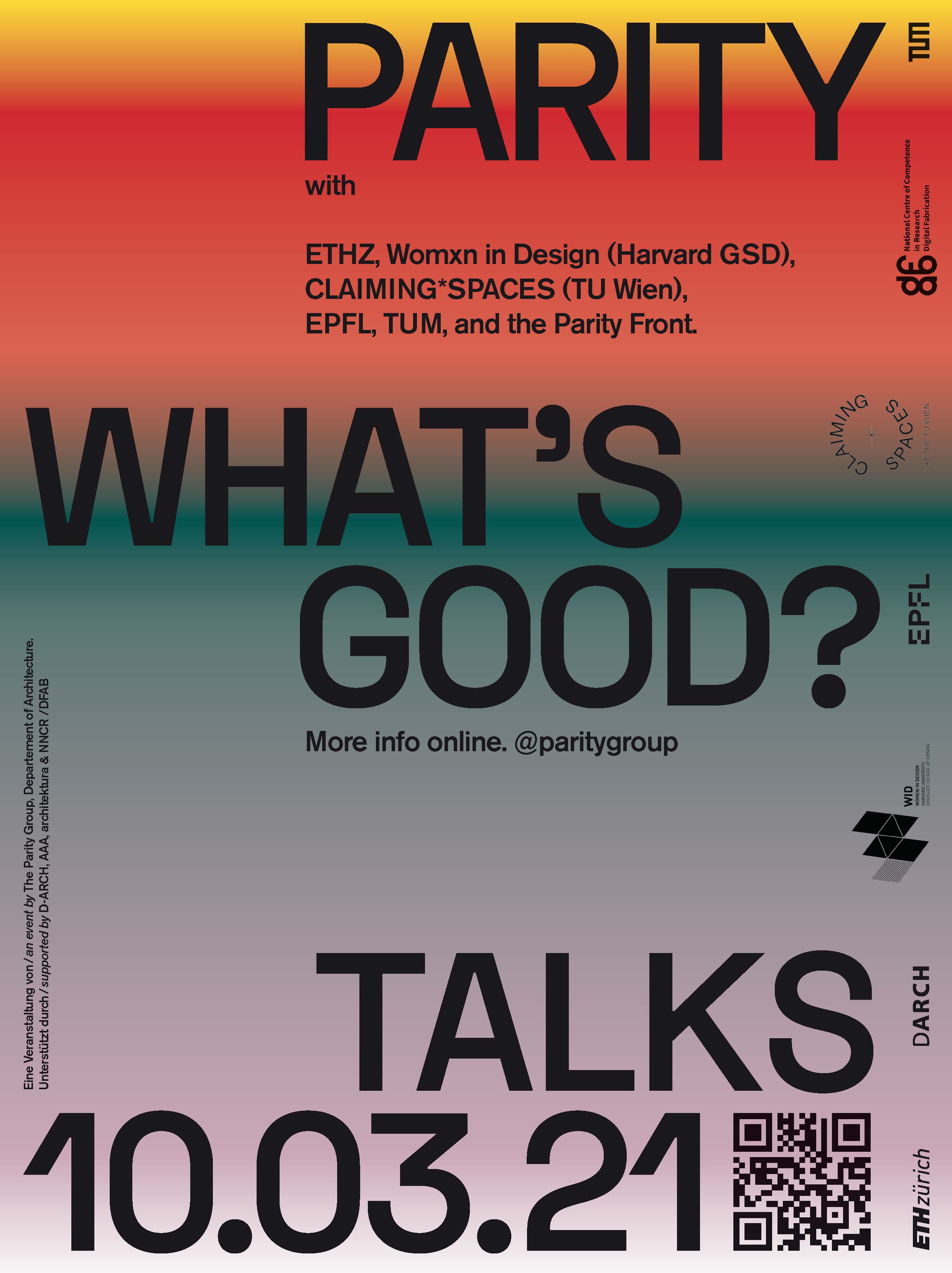 Parity Talk: What's good