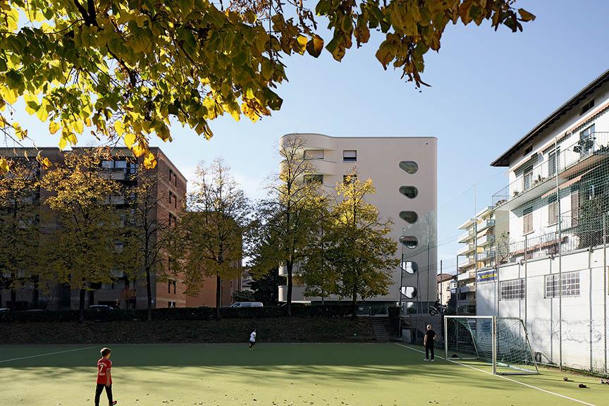 Studio d'architettura Lukas Meyer e Ira Piattini, Edi­fi­cio re­si­den­zia­le, Lu­ga­no, 2012-2015