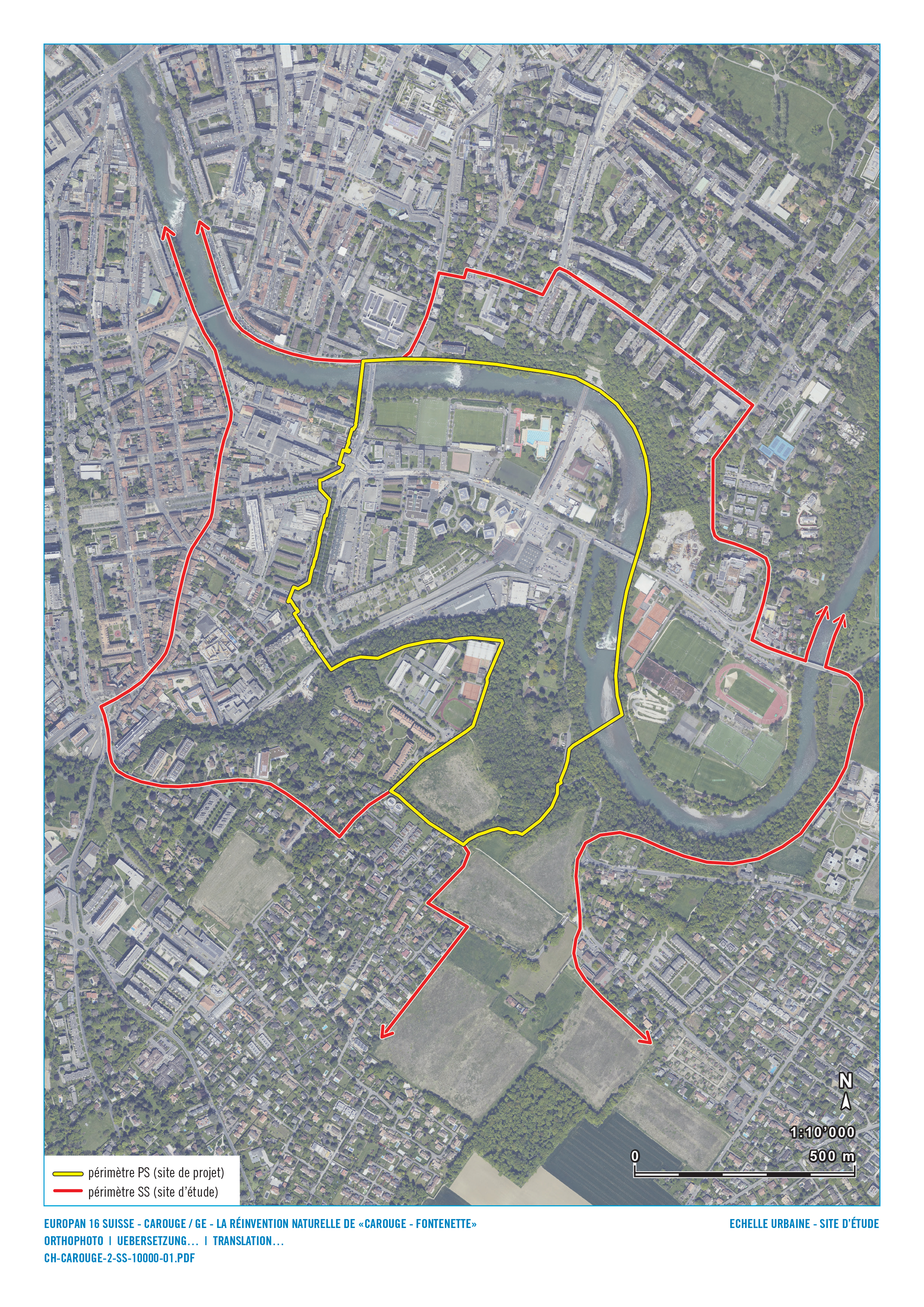 Périmètre élargi du site de Carouge
