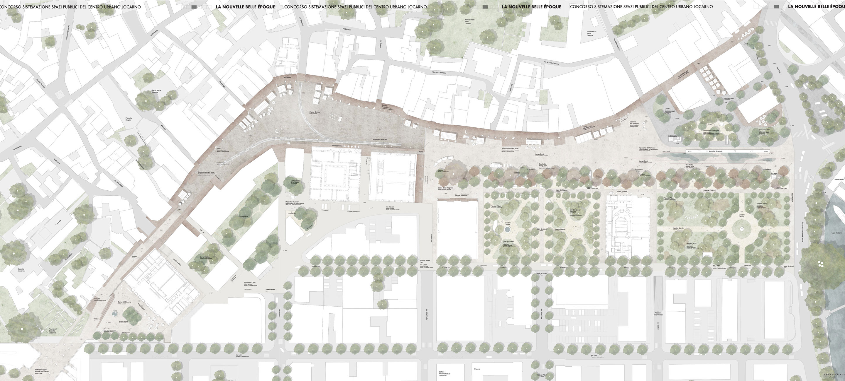 Il progetto vincitore è «La Nouvelle Belle Époque», della comunità di lavoro formata da Studio WE architetti, Pool Architekten, Guscetti studio d’architettura, Rotzler.Land e Linea landscape architecture.