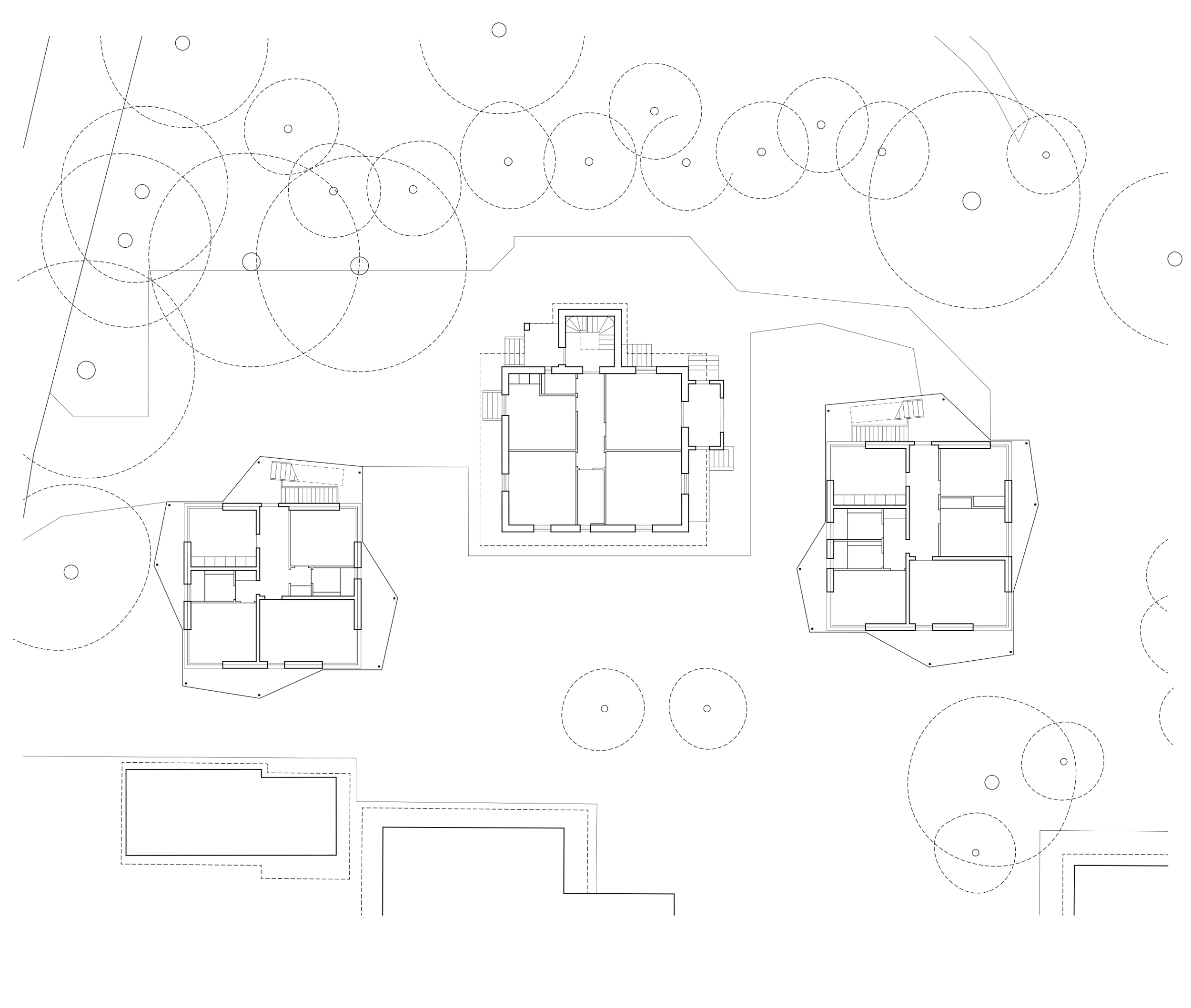 L’intention des architectes est de réinterpréter dans les deux pavillons le plan simple de la maison d’origine