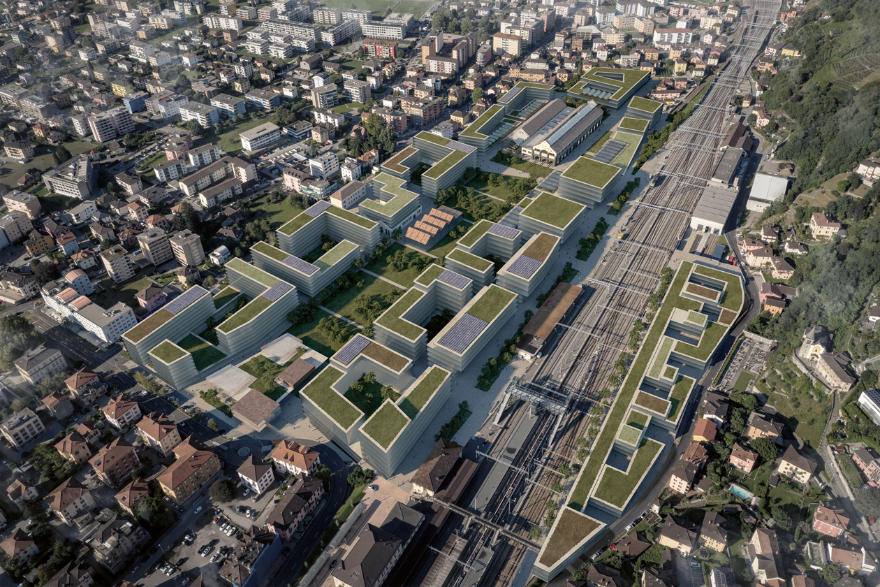 TAMassociati, sa_partners, Franco Giorgetta Architetto Paesaggista, «Porta del Ticino – Urban Living Lab», concorso per la riqualifica del sedime delle ex Officine FFS, Bellinzona, Svizzera, 2020