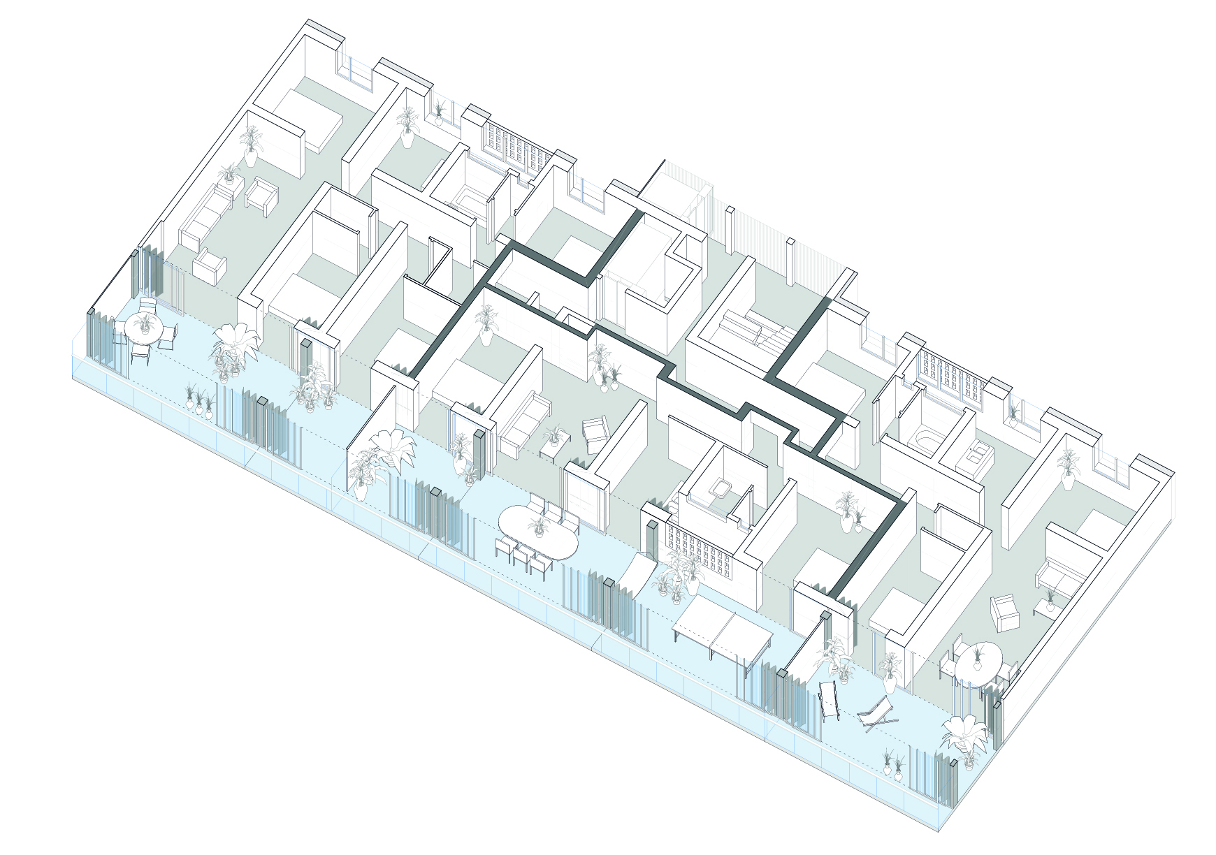 Grand-Parc, Bordeaux: ampliamento degli alloggi di Lacaton Vassal, Frédéric Druot e Christophe Hutin, 2011-2016