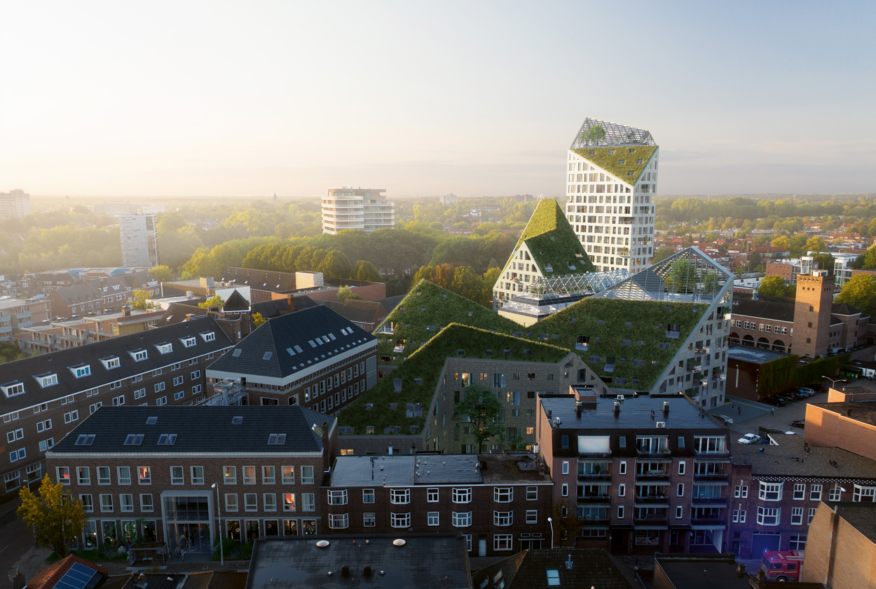 MVRDV, quartiere Nieuw Bergen, Eindhoven, Olanda, 2017 – in corso di costruzione