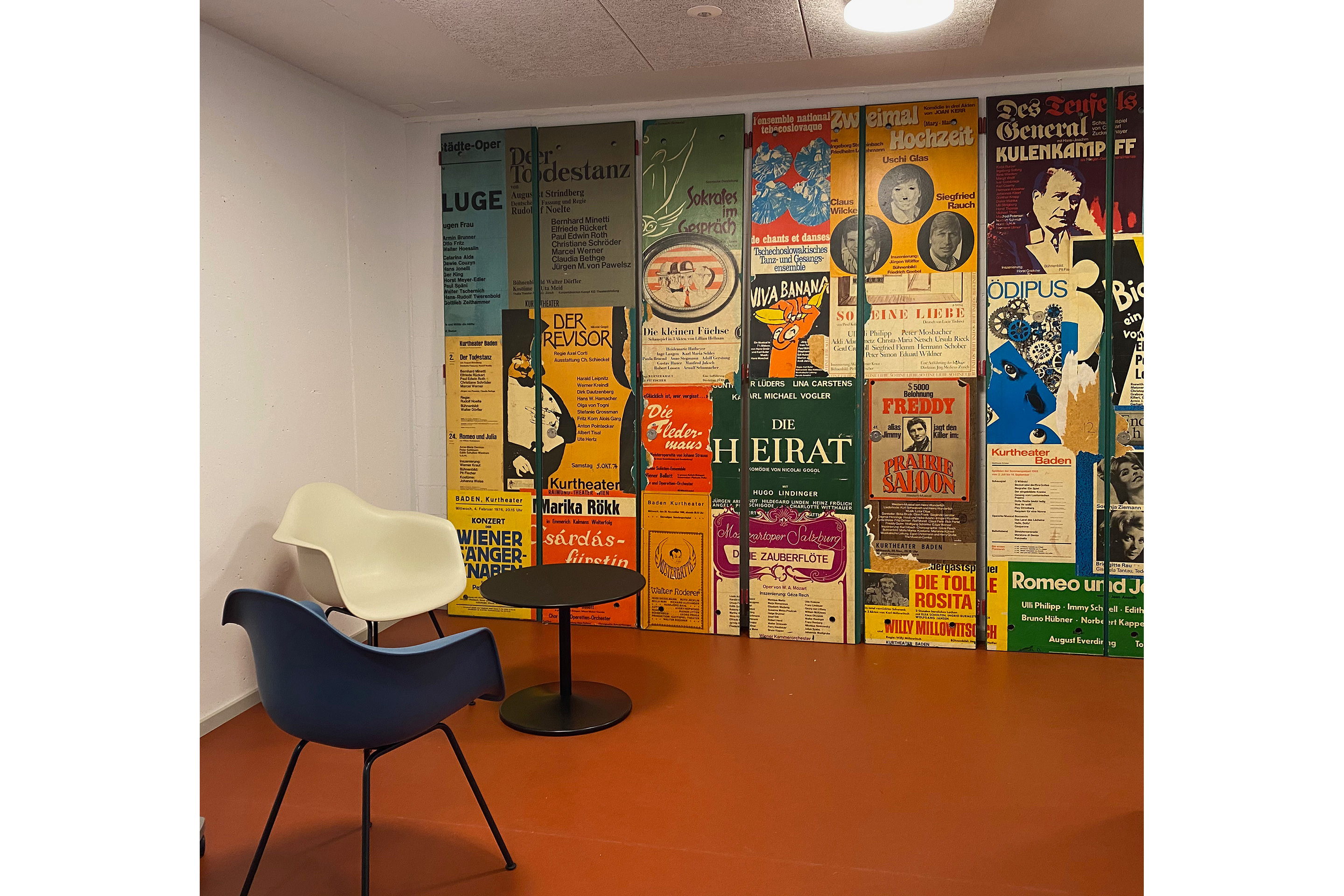 L'atrio del guardaroba degli artisti