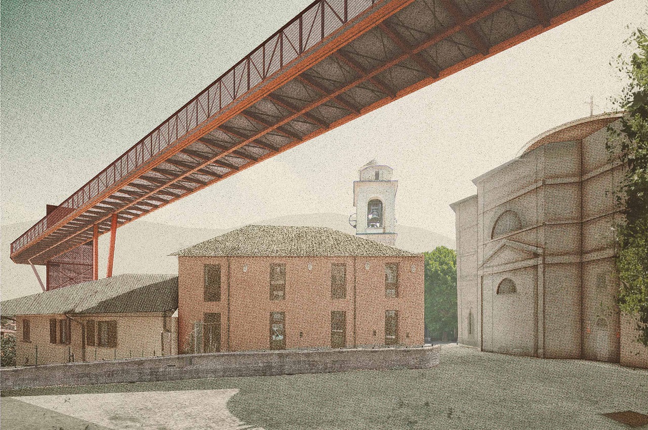 Il progetto di Simona Luppi, Atelier Petzet: «Mettere radici. Il rinnovo di Monte Olimpino». «Dall'analisi del Monte Olimpino, zona congestionata tra Como e Chiasso, Simona Luppi immagina una nuova fermata nel tunnel ferroviario che passa sotto la chiesa, creando un nuovo centro e collegandolo al tessuto urbano circostante sulle pendici delle colline. Integrando edifici e strutture sociali esistenti e creando nuove attrattive e nuove attività commerciali stabilisce un nuovo sentimento di appartenenza, di un