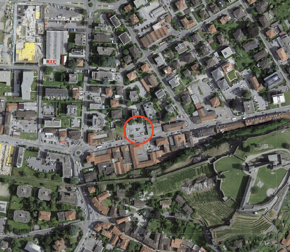 Il terreno dove sarà costruito il Cen­tro Po­li­fun­zio­na­le del­la Fon­da­zio­ne In­gra­do, a Bellinzona.