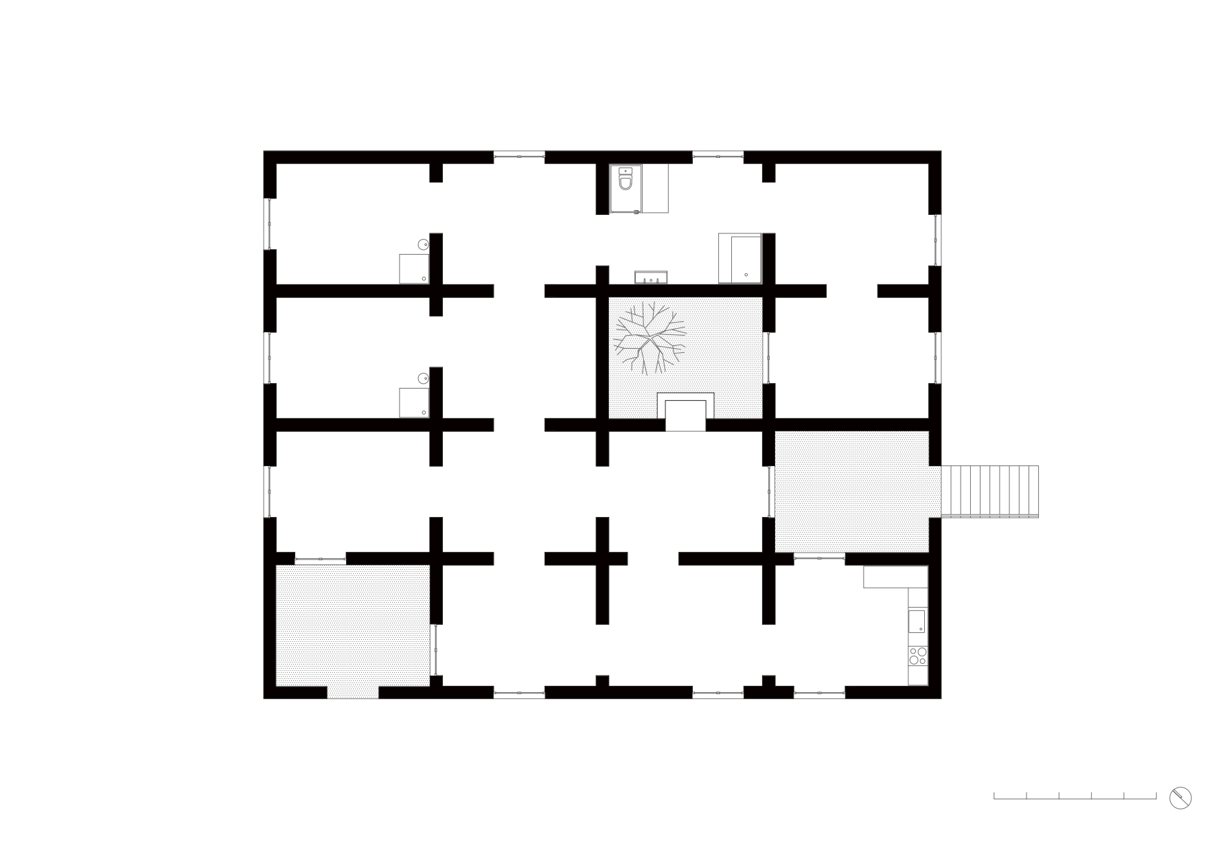 Maison pour un collectionneur, Éric Lapierre, 2012. Plan