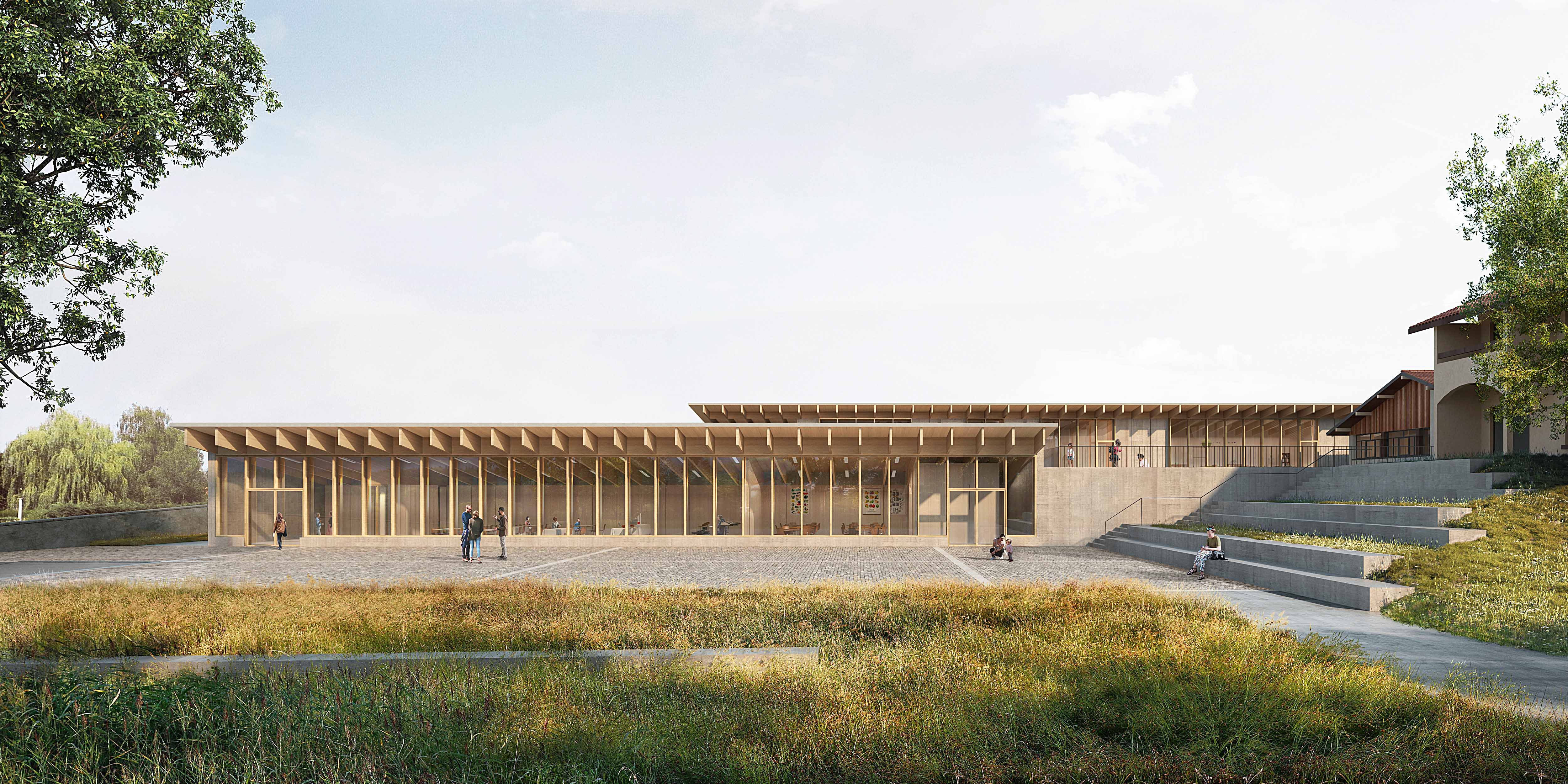 Extension de l’école et construction d'une salle communale a Juvigny - Projet lauréat