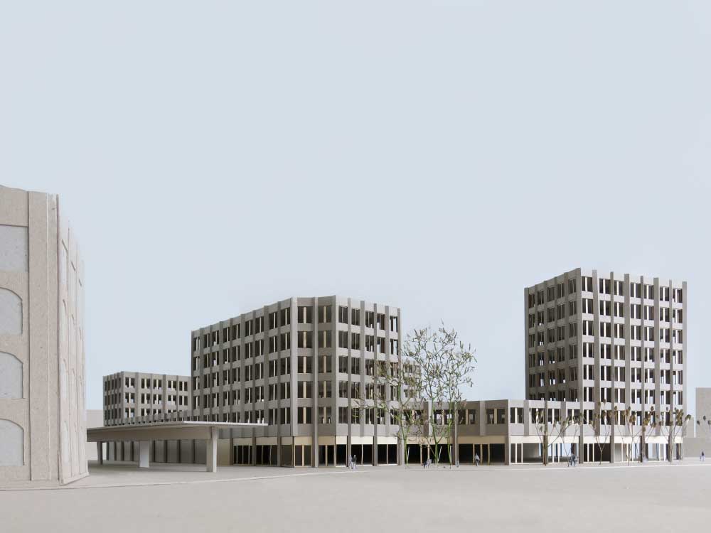 Ensemble urbain à Arbon TG, projet de concours, 2017