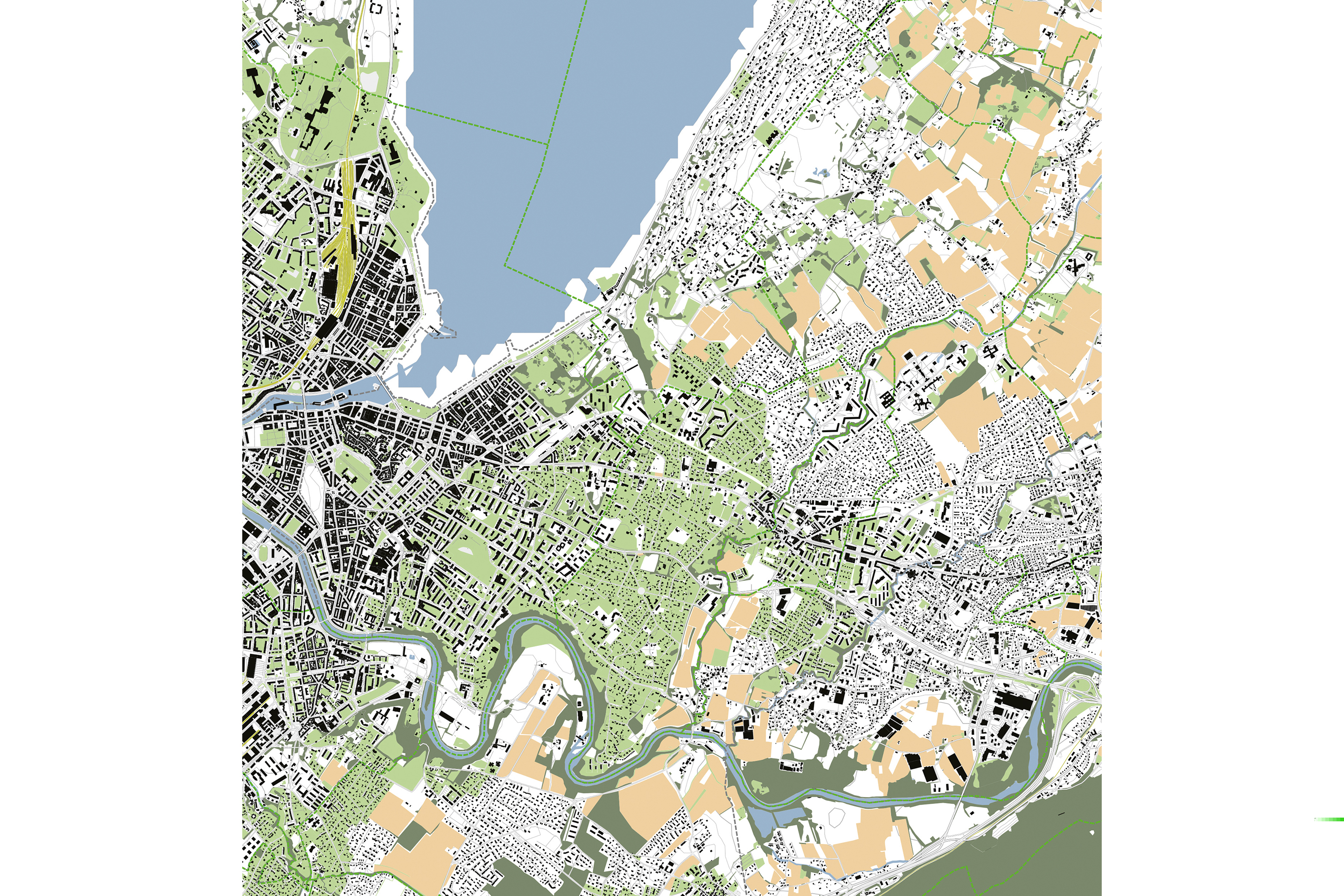 Lageplan. Der Sozialwohnungsbau befindet sich in den Nordausläufern von Manhattan, zwischen Hudson und Harlem River.
