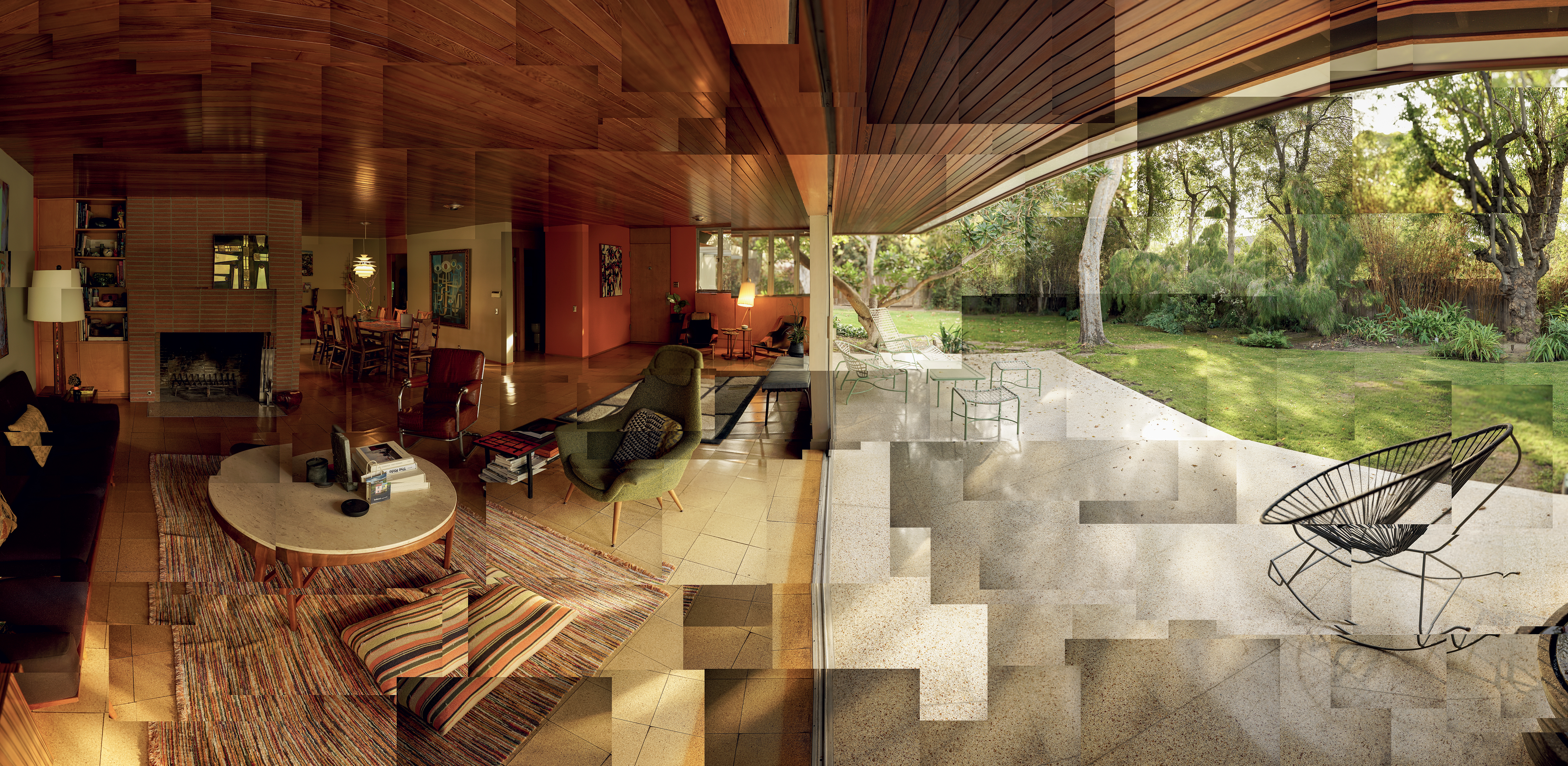 Gordon Wilkins House, Pasadena, attribuée en 2004 à Richard Neutra, Case Study House #13, 1946