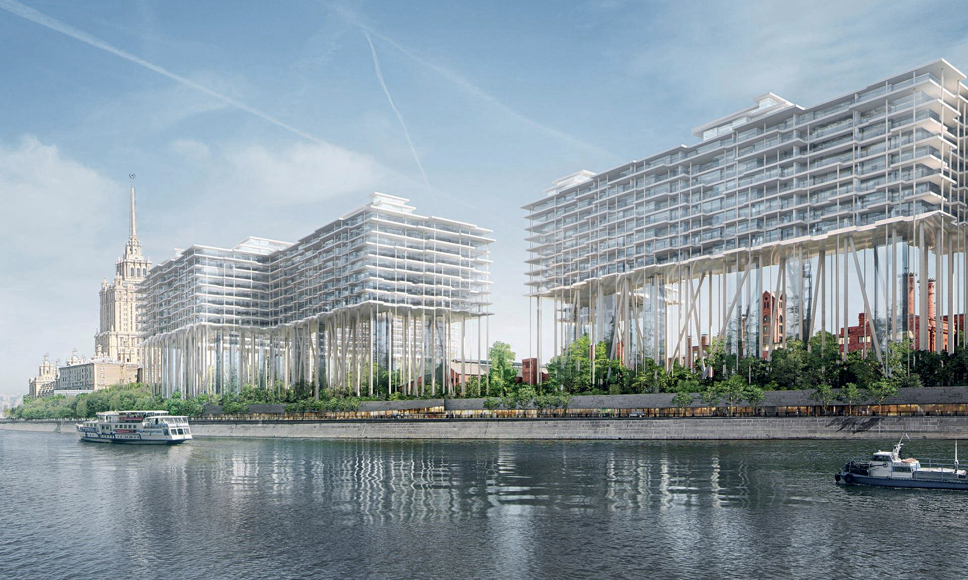 Projet immobilier de redéveloppement du site de la brasserie Badaevskiy à Moscou, sur les rives de la Moskova