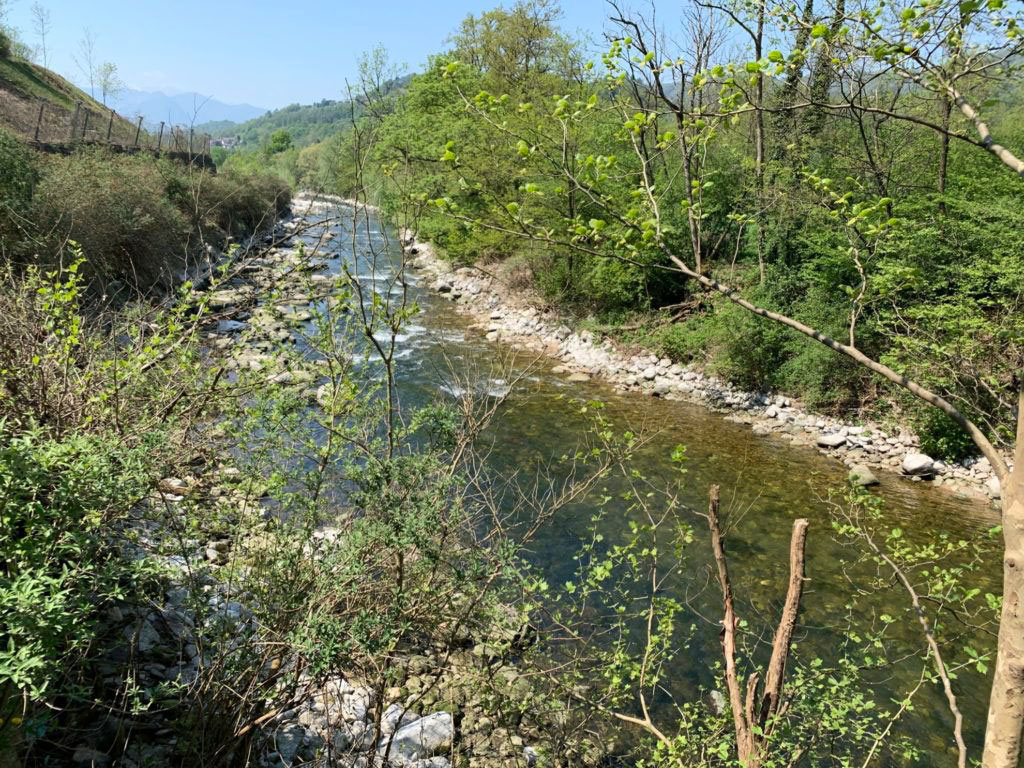 Tratta interessata dalla seconda rampa (vista verso valle).