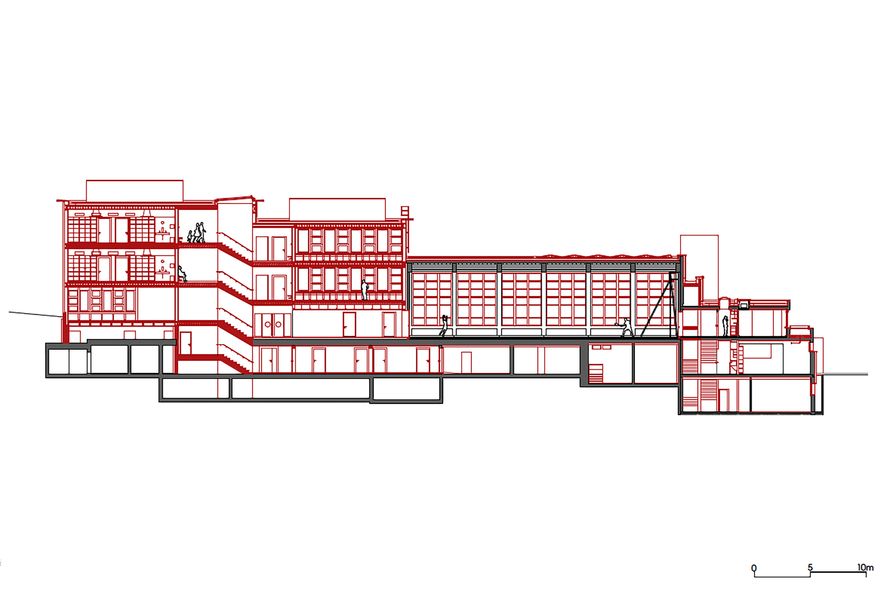 Sonnenberg-Laengsschnitt-Sporthalle