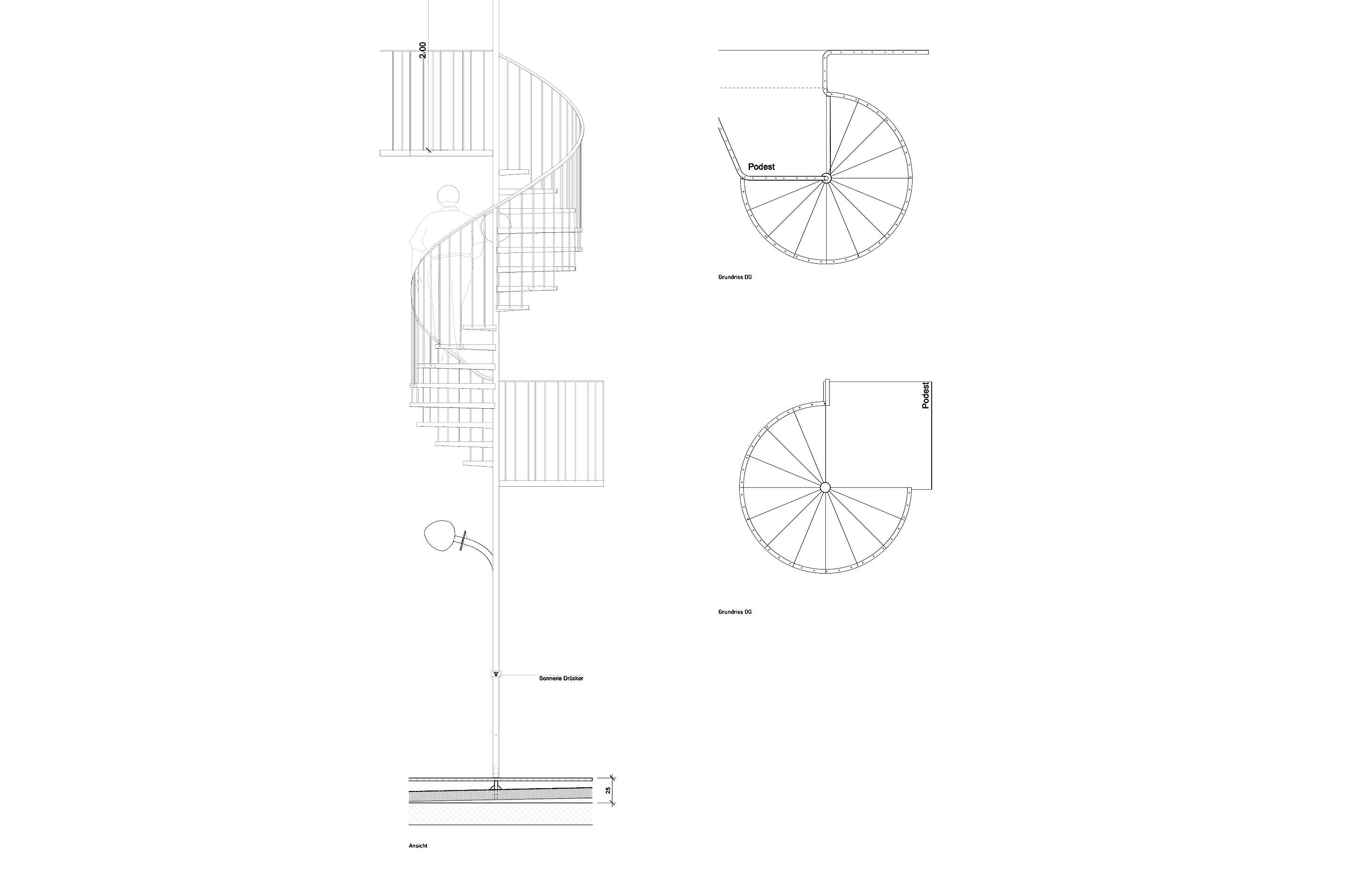 Felsenau-Detail-Spindeltreppe
