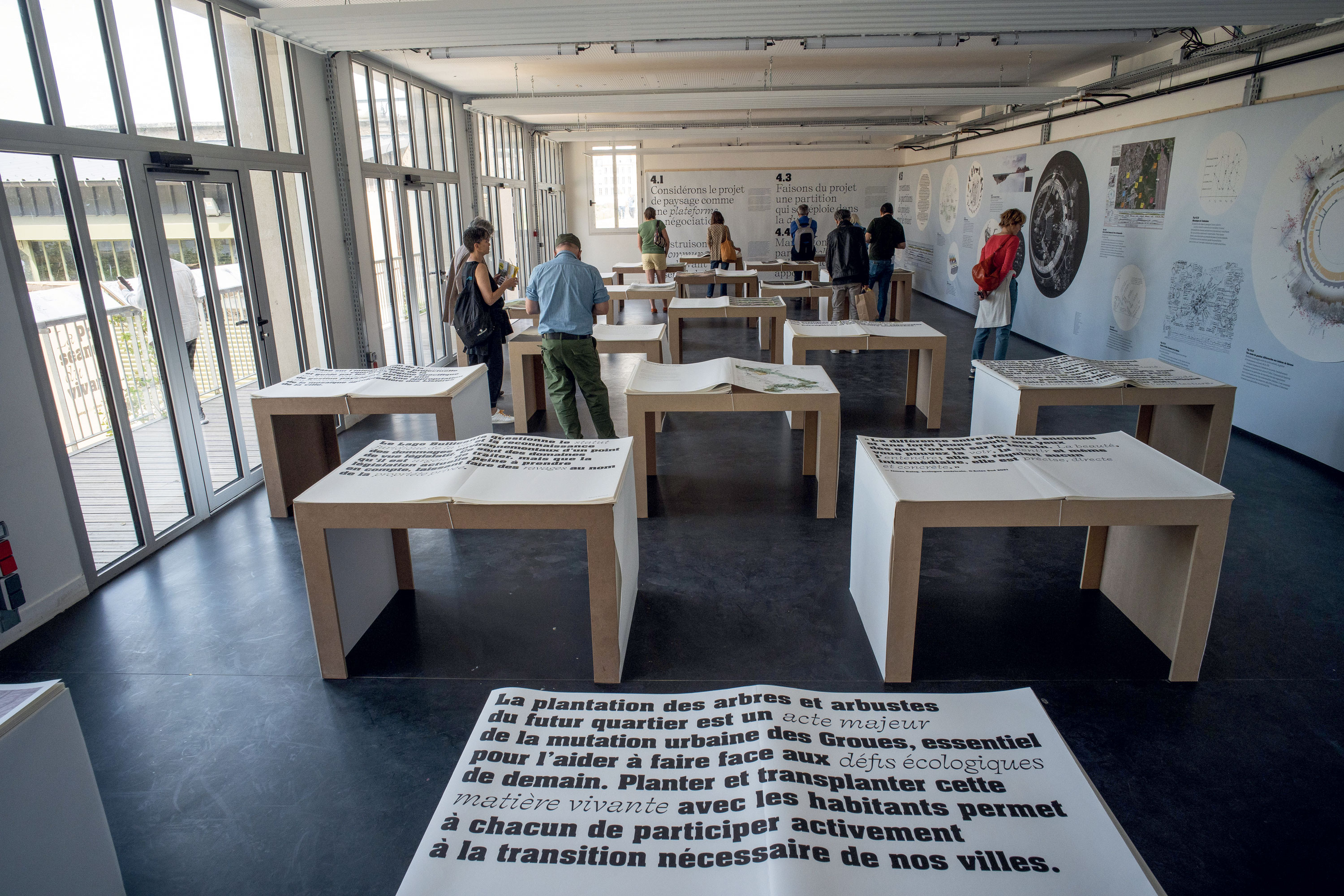 Espace dédié à la culture du paysage, exposition la Préséance du vivant