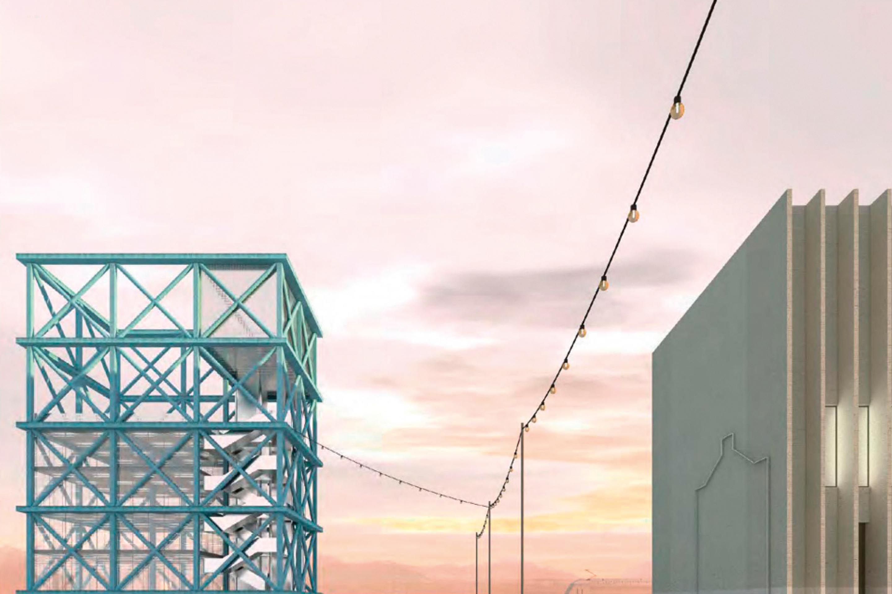 Orange mécanique (2e prix), Paul Vincent et Anthony Benarroche Architectes.