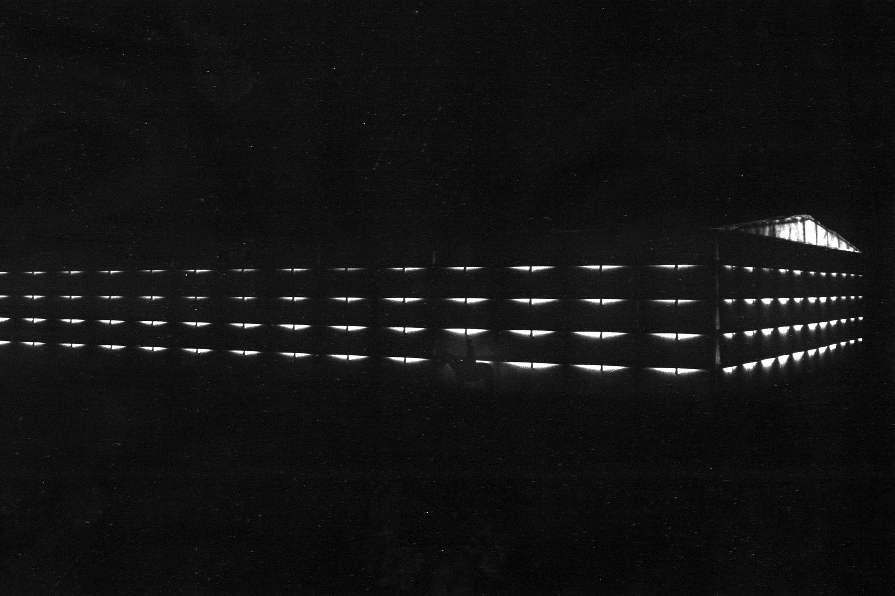 Olaf Hunger, projet de halle équestre pour Yverdon-les-Bains (VD), lauréat du Prix fédéral en 1996. Dans la commission: Peter Zumthor et Luigi Snozzi.