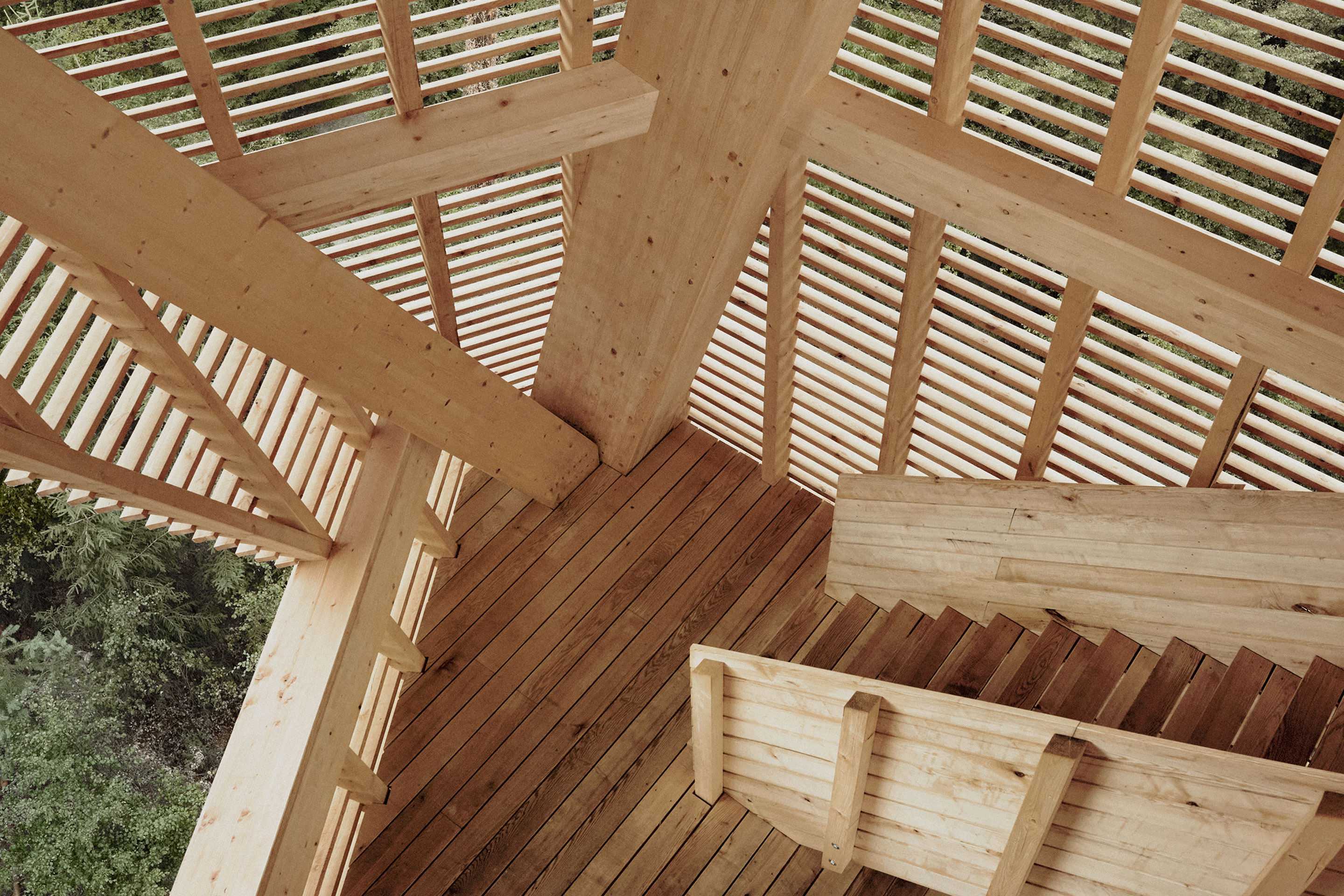 Aussichtsturm-Hardwald-Detail