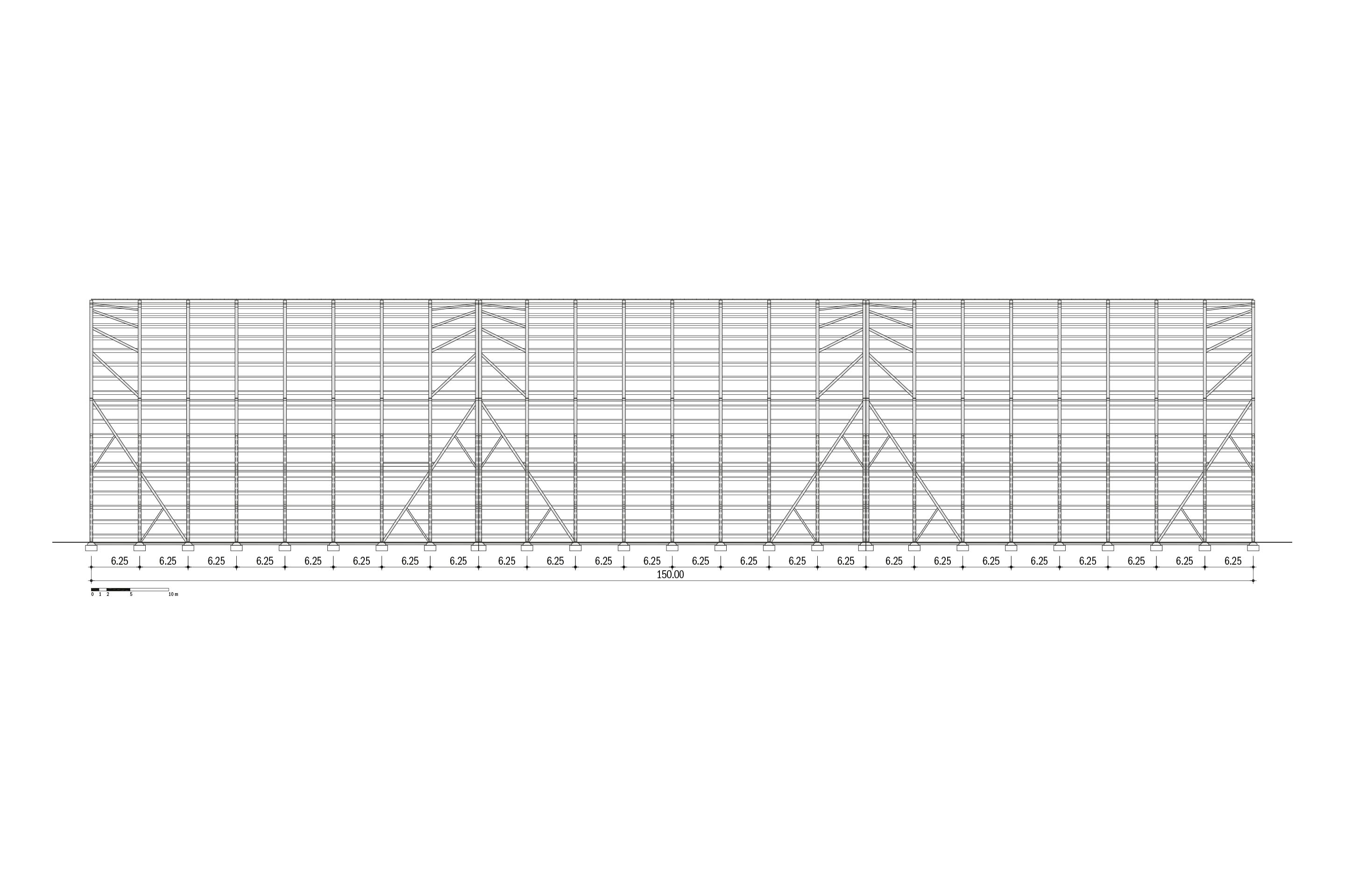 Sezione longitudinale.