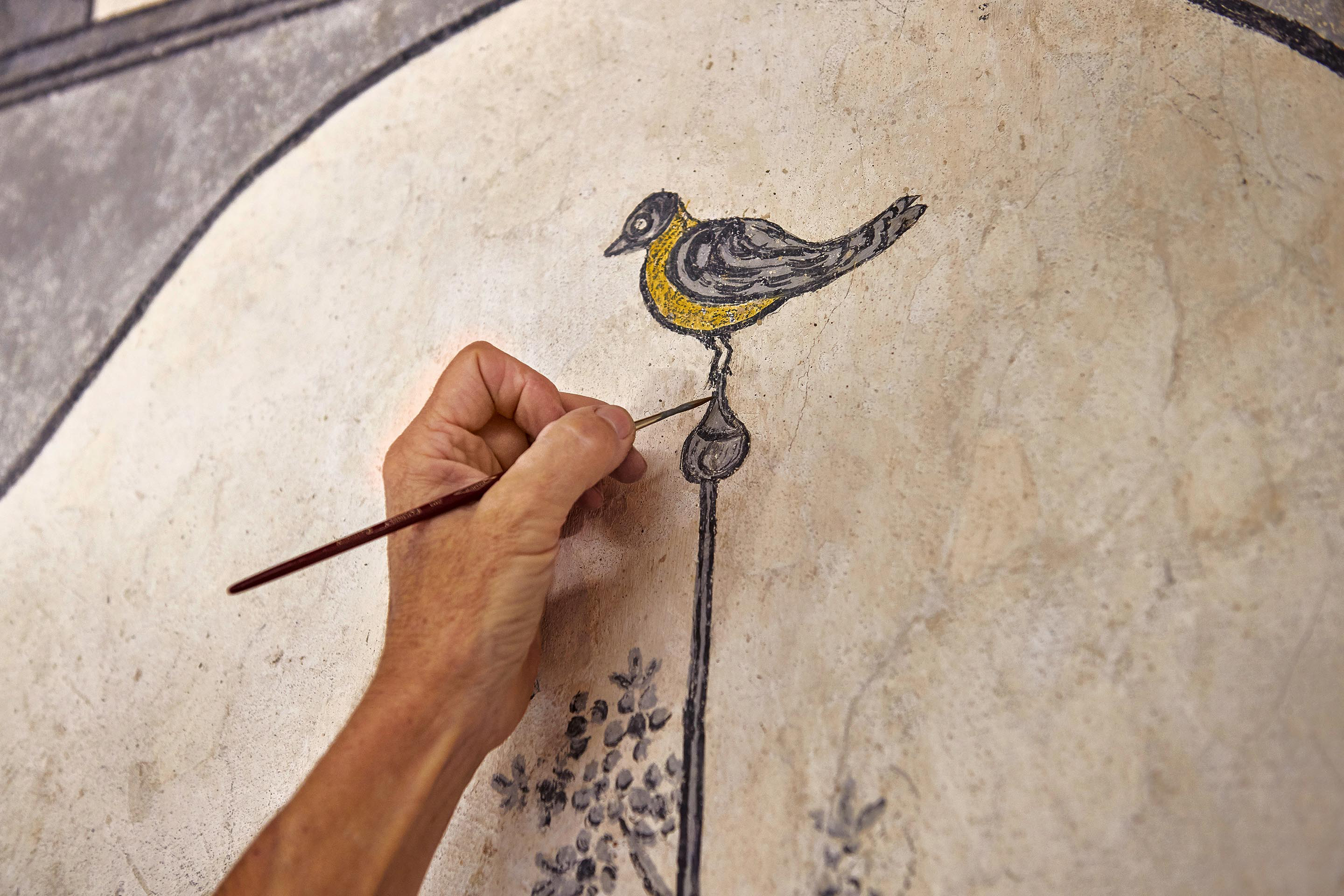 Gesicherte Kunstwerke: Die Experten von Fontana &amp; Fontana restaurierten die historischen Malereien.