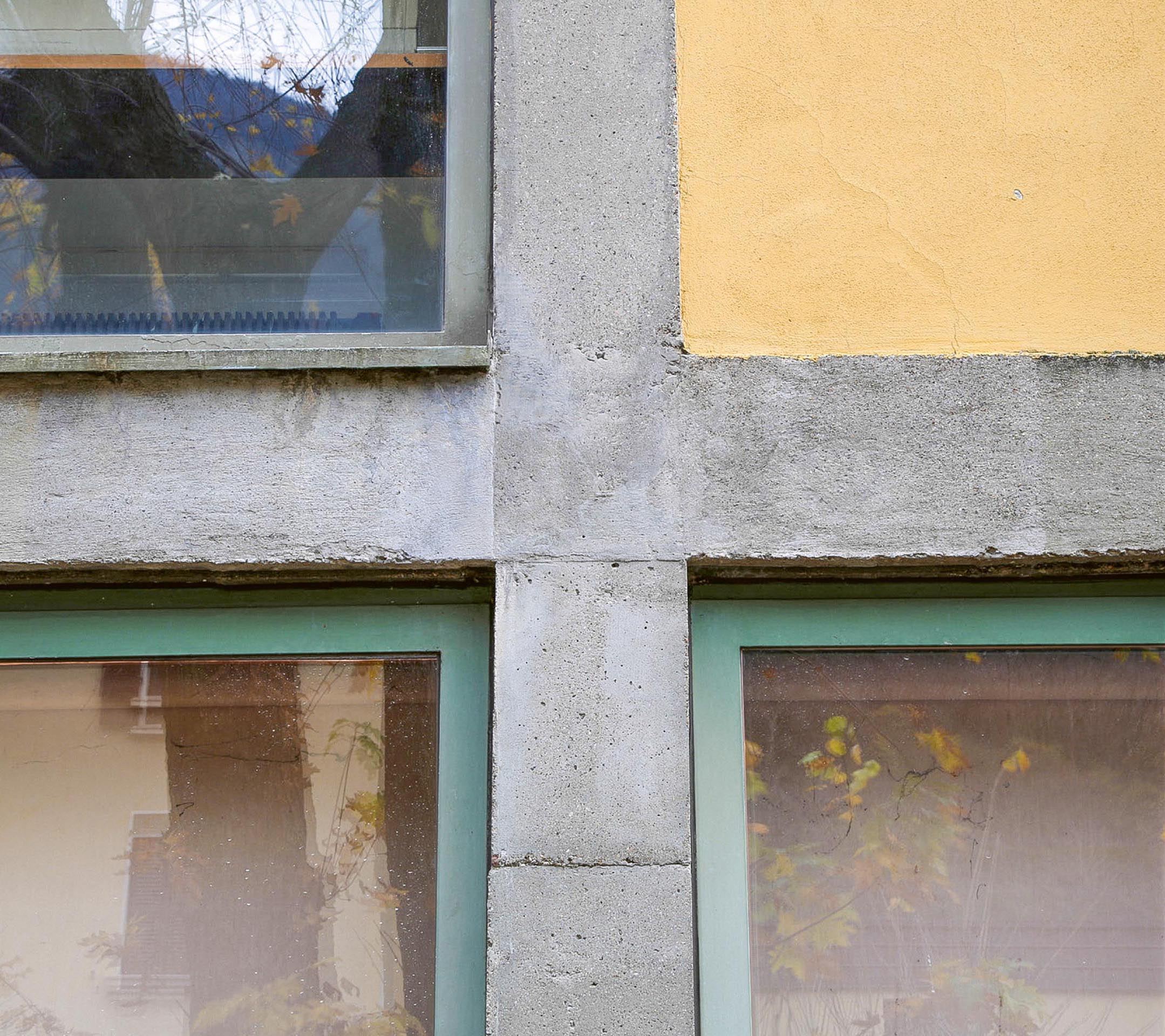 Sequenza di dettaglio degli interventi realizzati sul calcestruzzo.