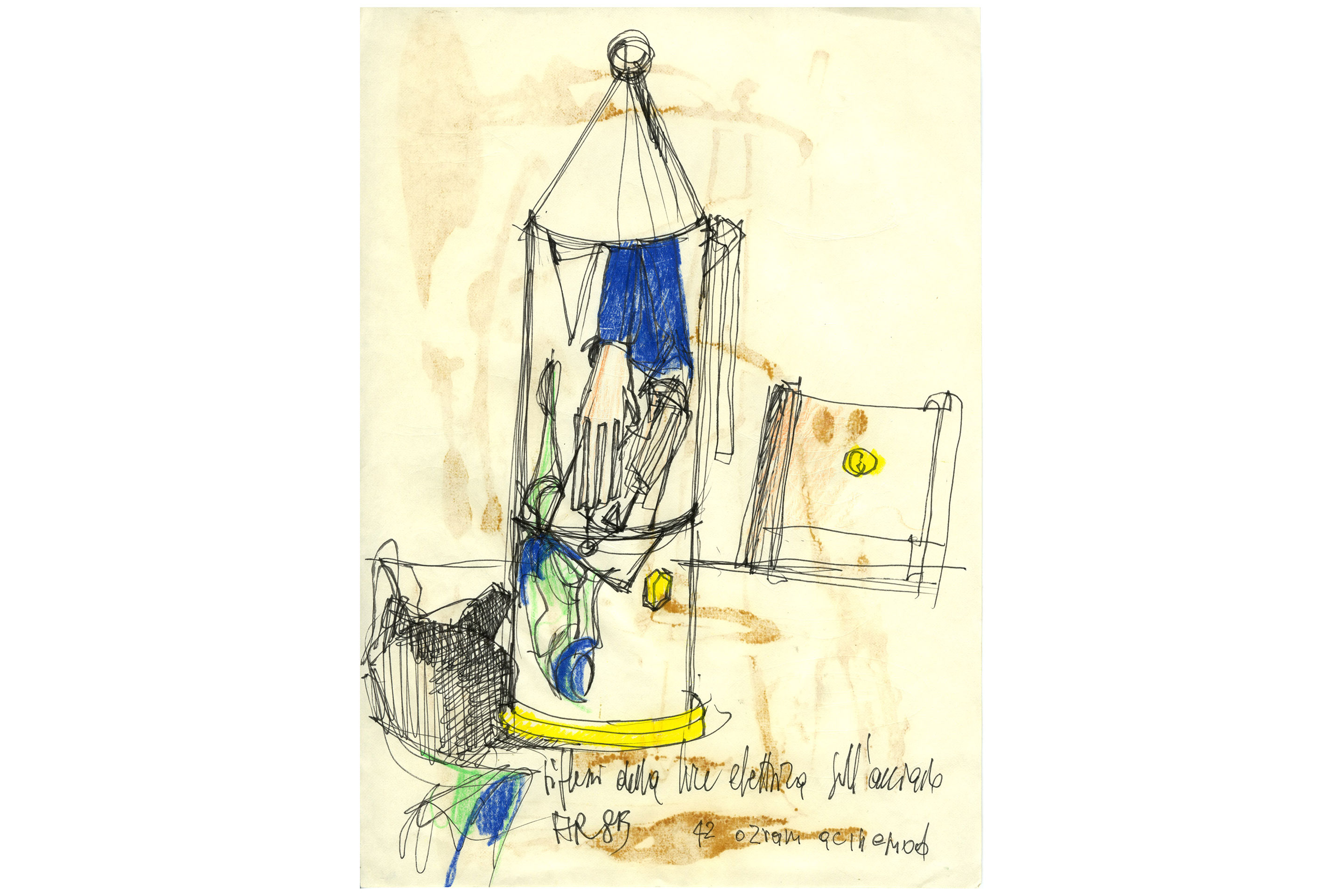 «Reflektionen von elektrischem Licht auf Stahl», 1985, Privatsammlung.