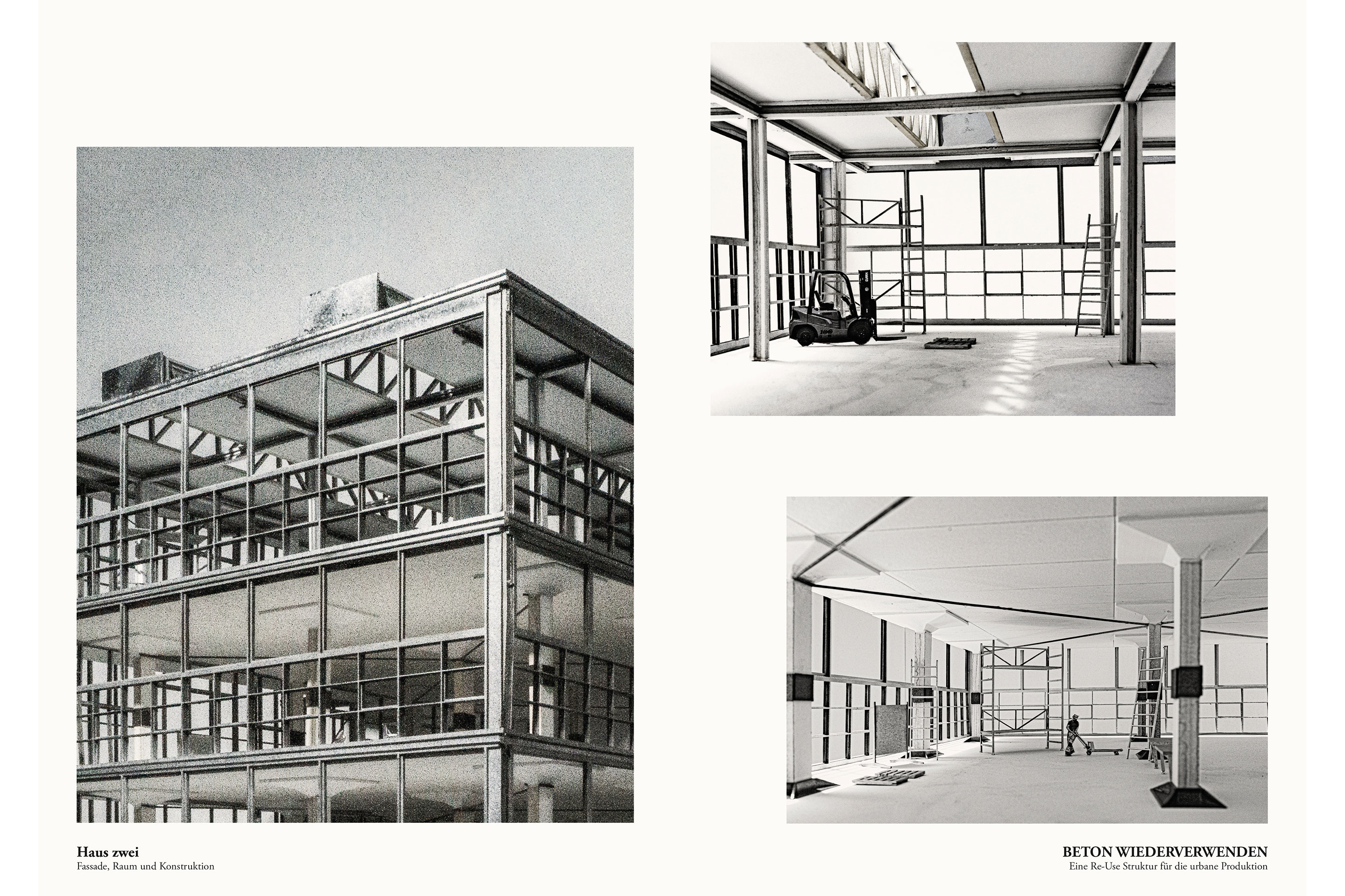 Adrian Kiesel: «Beton wiederverwenden! – Das Potential einer Wiederverwendung bereits vergossener Betonstrukturen für eine nachhaltige Baukultur». Konstruktion, Raum und Atmosphäre Haus 2.
