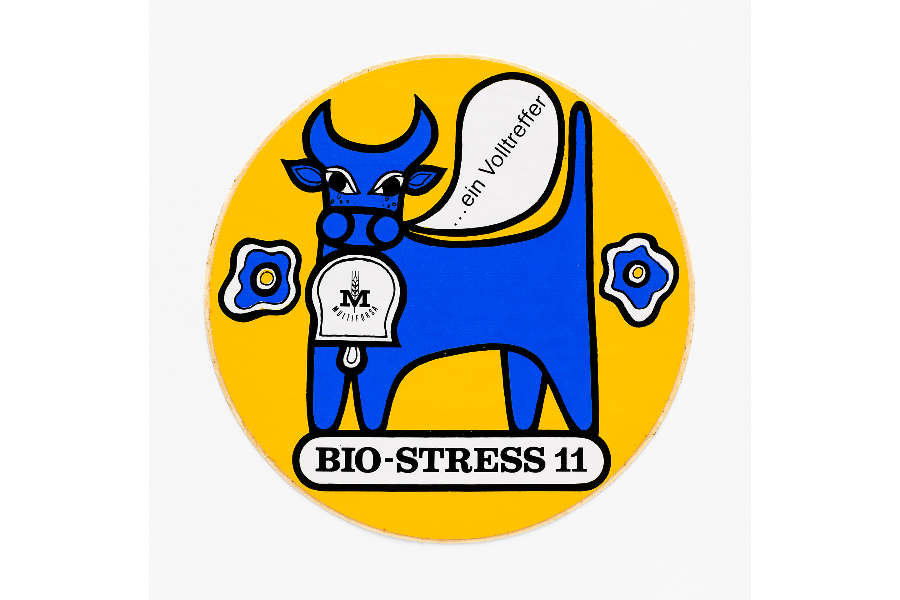 Walter F. Haettenschweiler, Bio-Stress 11, Multiforsa, Aufkleber, 1970er-Jahre.
