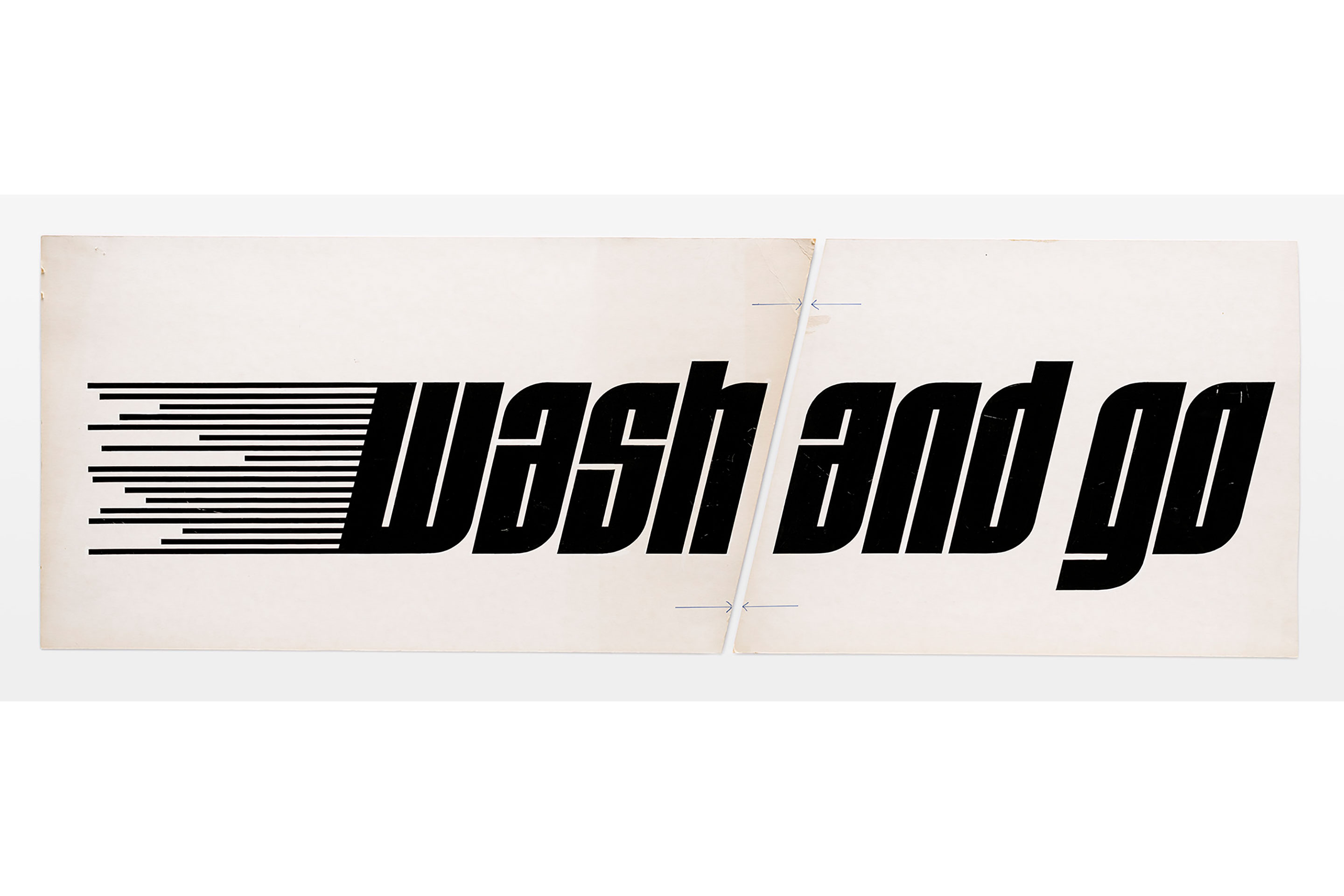 Walter F. Haettenschweiler, Wash and Go, Logoentwurf, 1960er-Jahre.