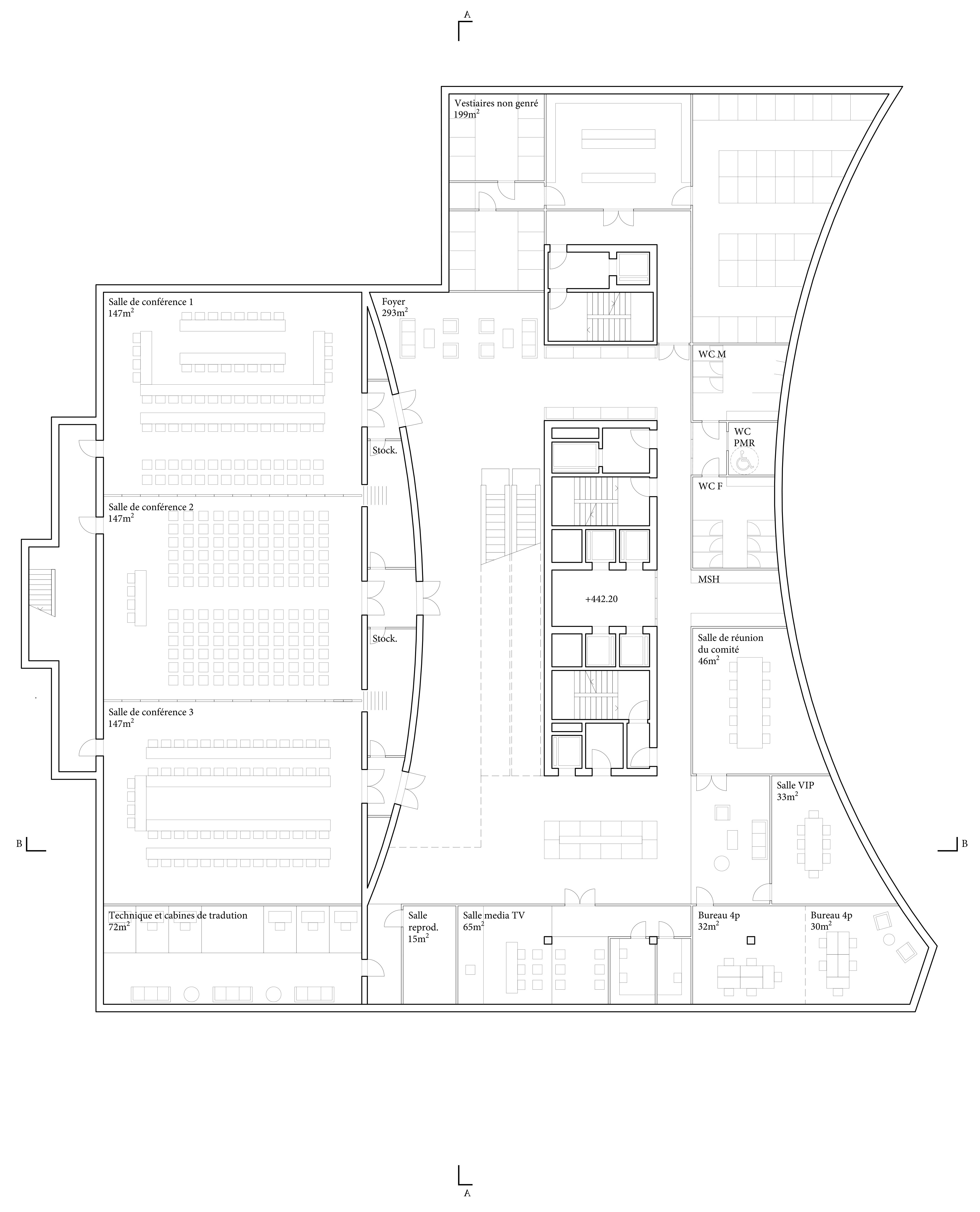 Junon: plan de sous-sol