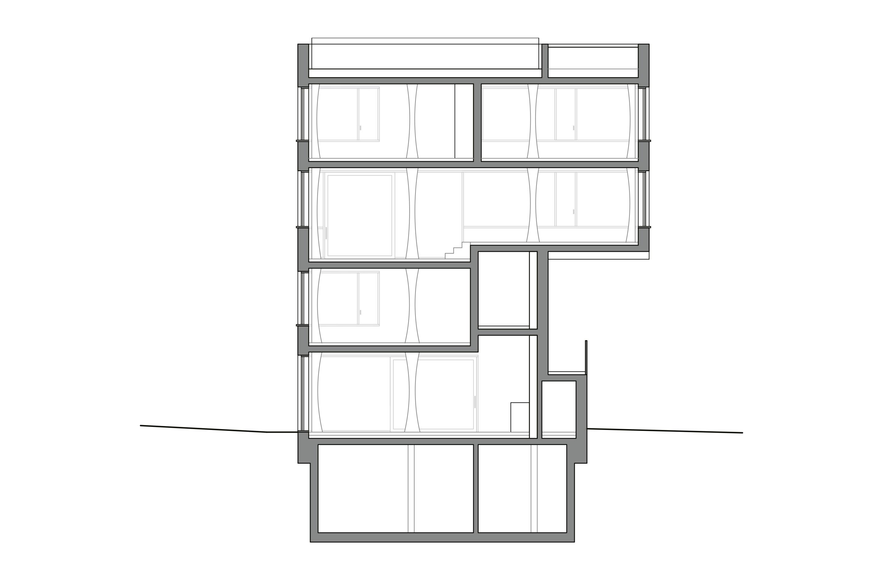 Sezione trasversale.