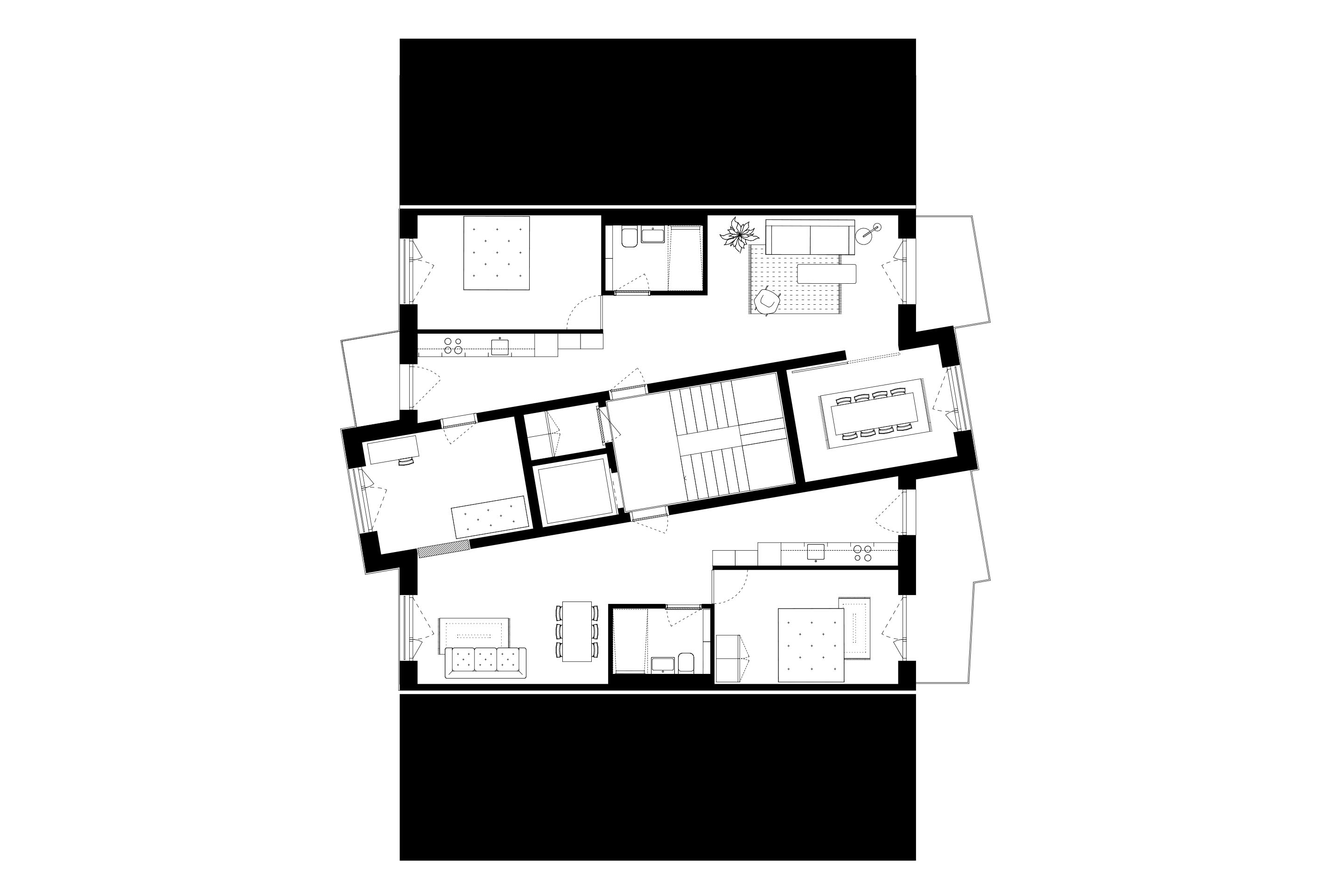 Plan type d’étage.
