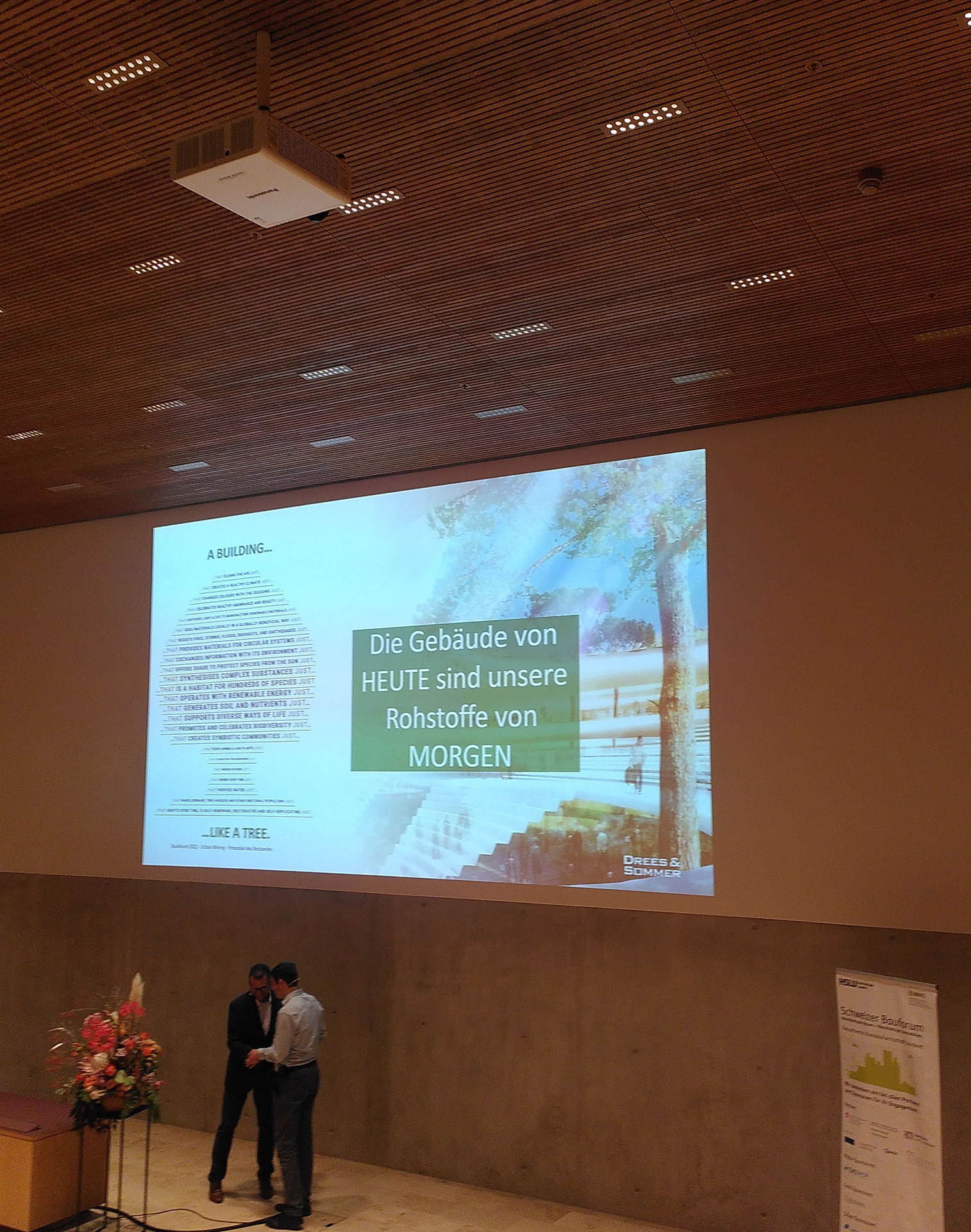 Impressionen vom Schweizer Bauforum 2022 des Netzwerk Nachhaltiges Bauen Schweiz und der Hochschule Luzern